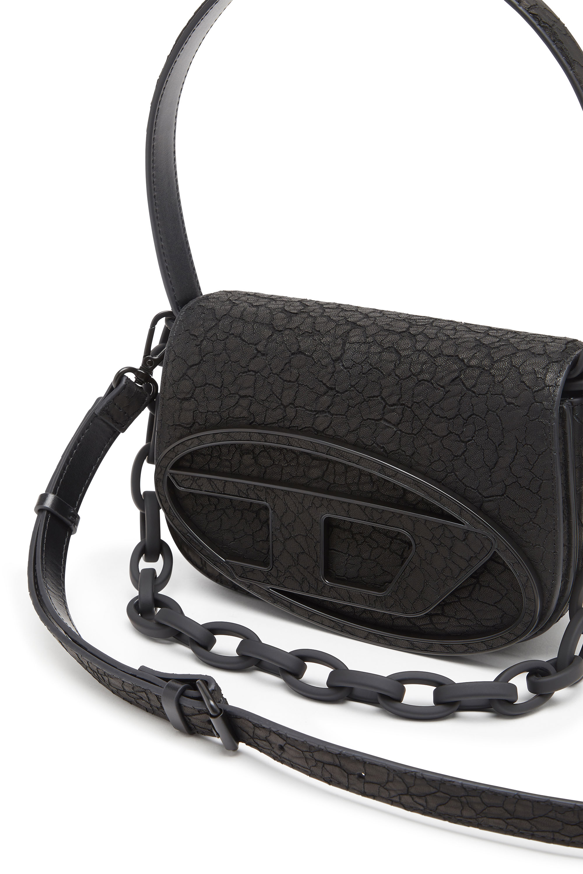 Women's 1DR-Iconic shoulder bag in arid leather | Black | Diesel