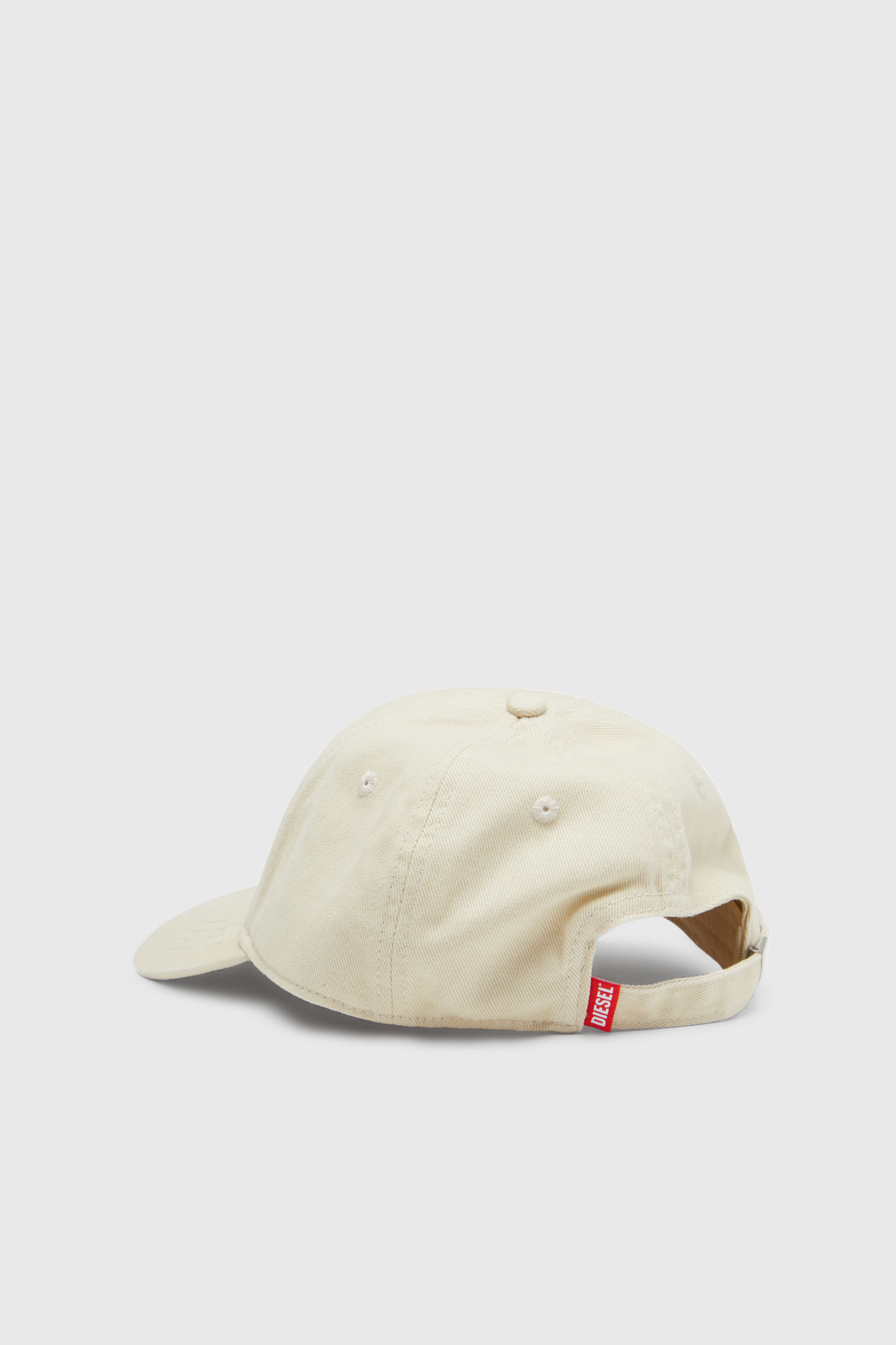 Diesel - CORRY-JACQ-WASH, Man's Baseball cap with logo patch in White - 2