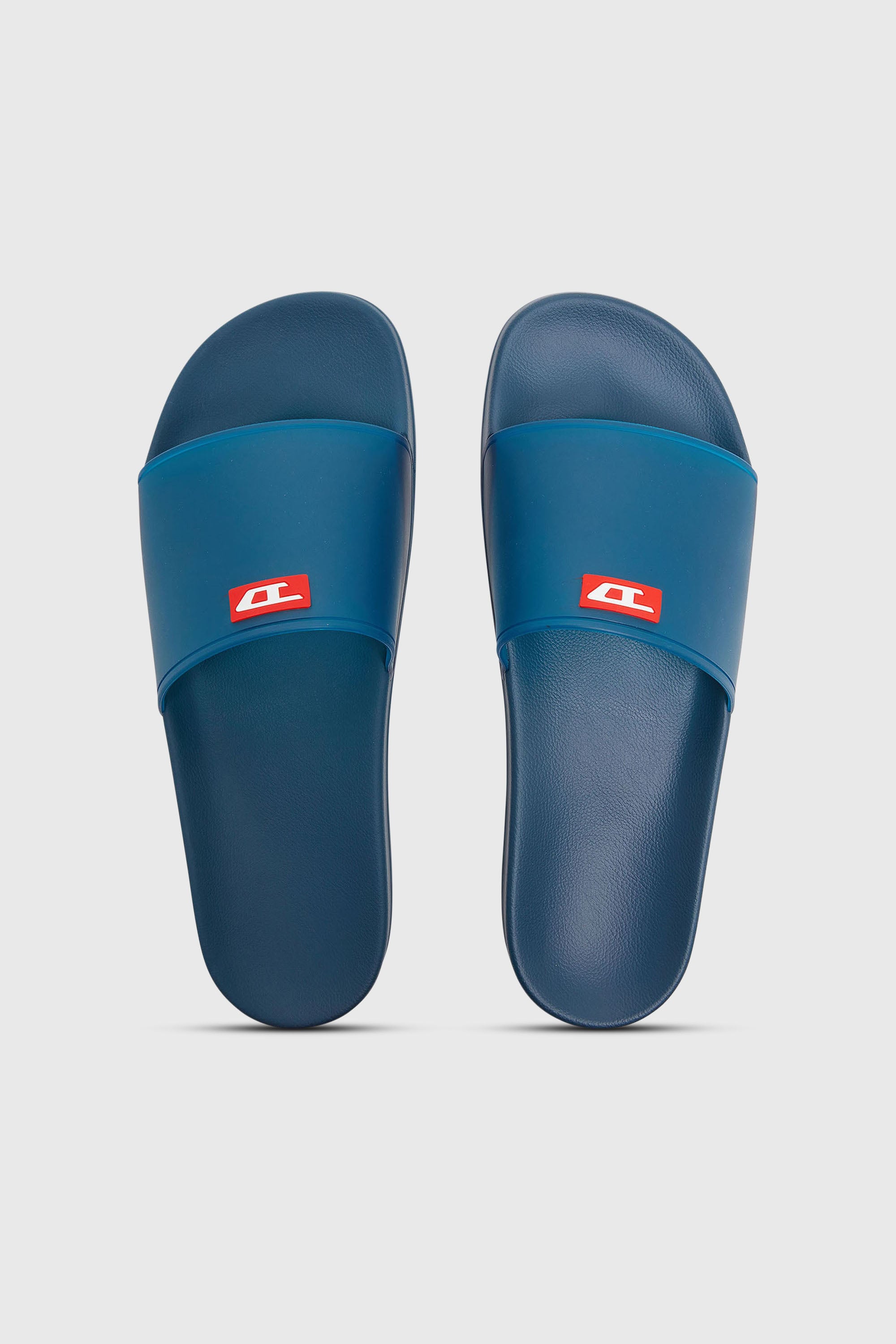 Diesel - SA-SWIM, Male's Sa-Swim - Rubber slides with transparent upper in Blue - 4