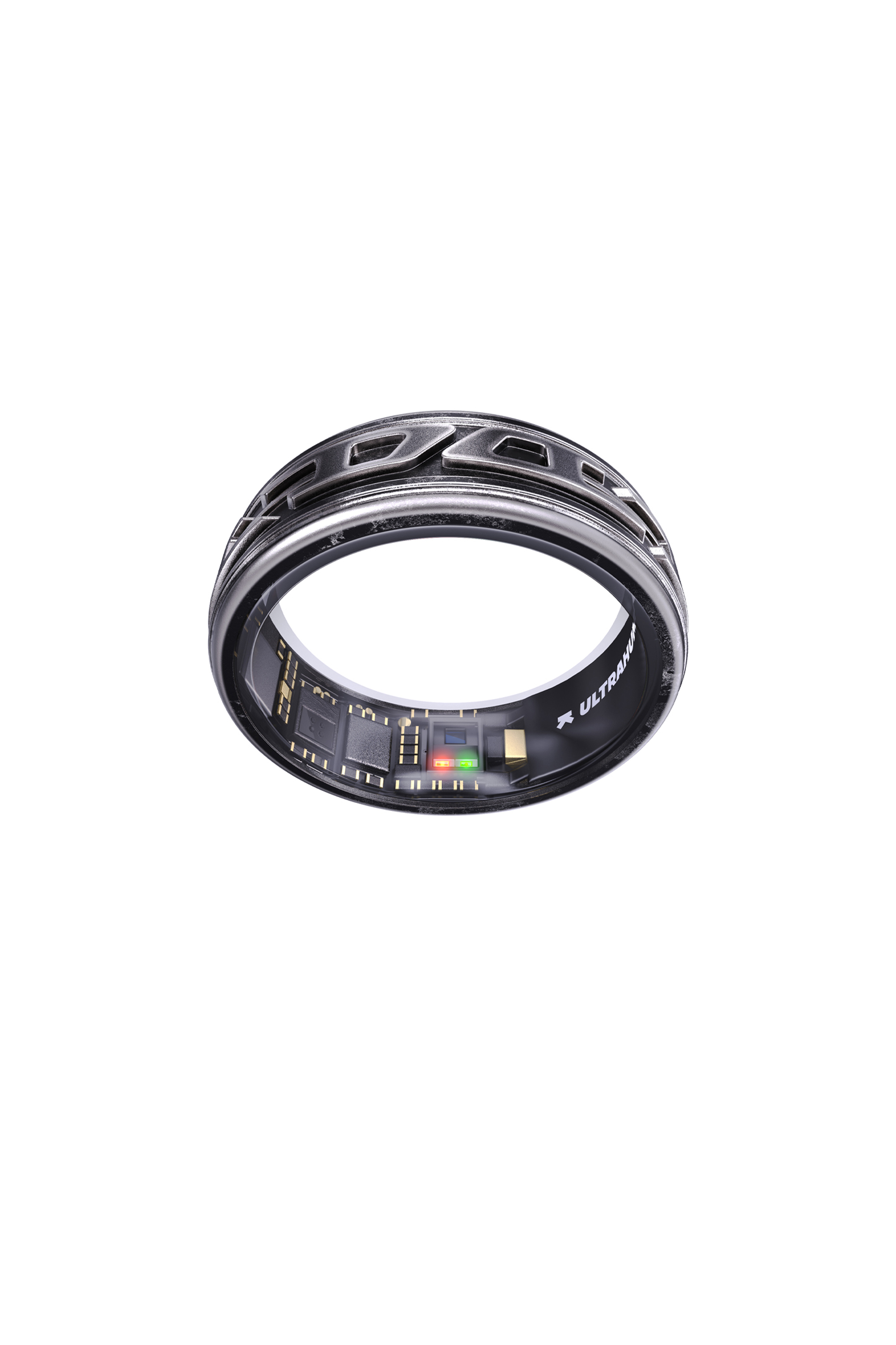 Diesel - SMART RING PHANTOM BLACK- UHRA-DD, Unisex's Smart ring in distressed black in Black - 1