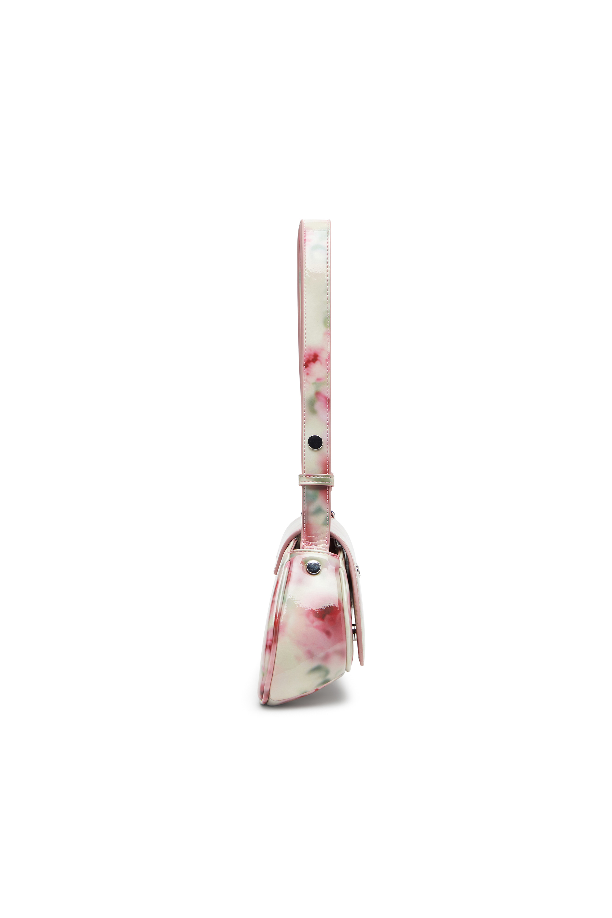 Diesel - PLAY CROSSBODY, Female's Play-Shoulder bag in printed glossy PU in White/Pink - 4