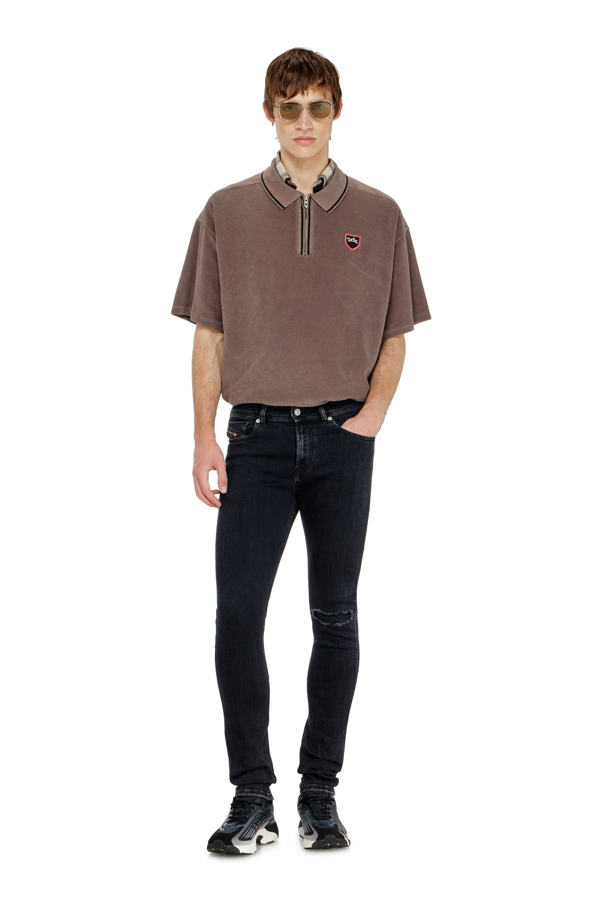 Diesel - Male's Skinny Jeans 1979 Sleenker 09P74, Black/Dark Grey - 1
