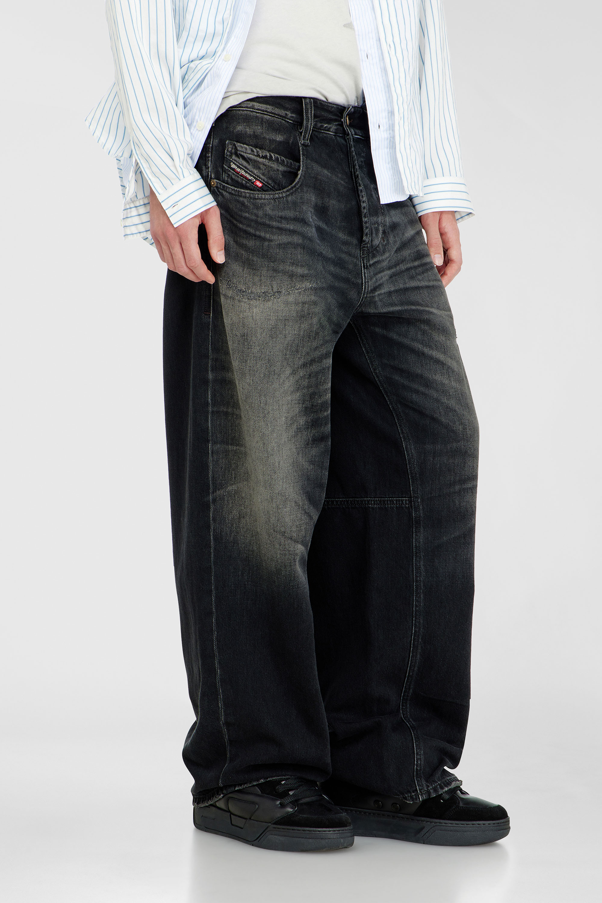 パンツ 2000's archive diesel dark wear denim y2 Women's Relaxed Jeans | Regular Waist 1997 D-Enim-M | Black/Dark