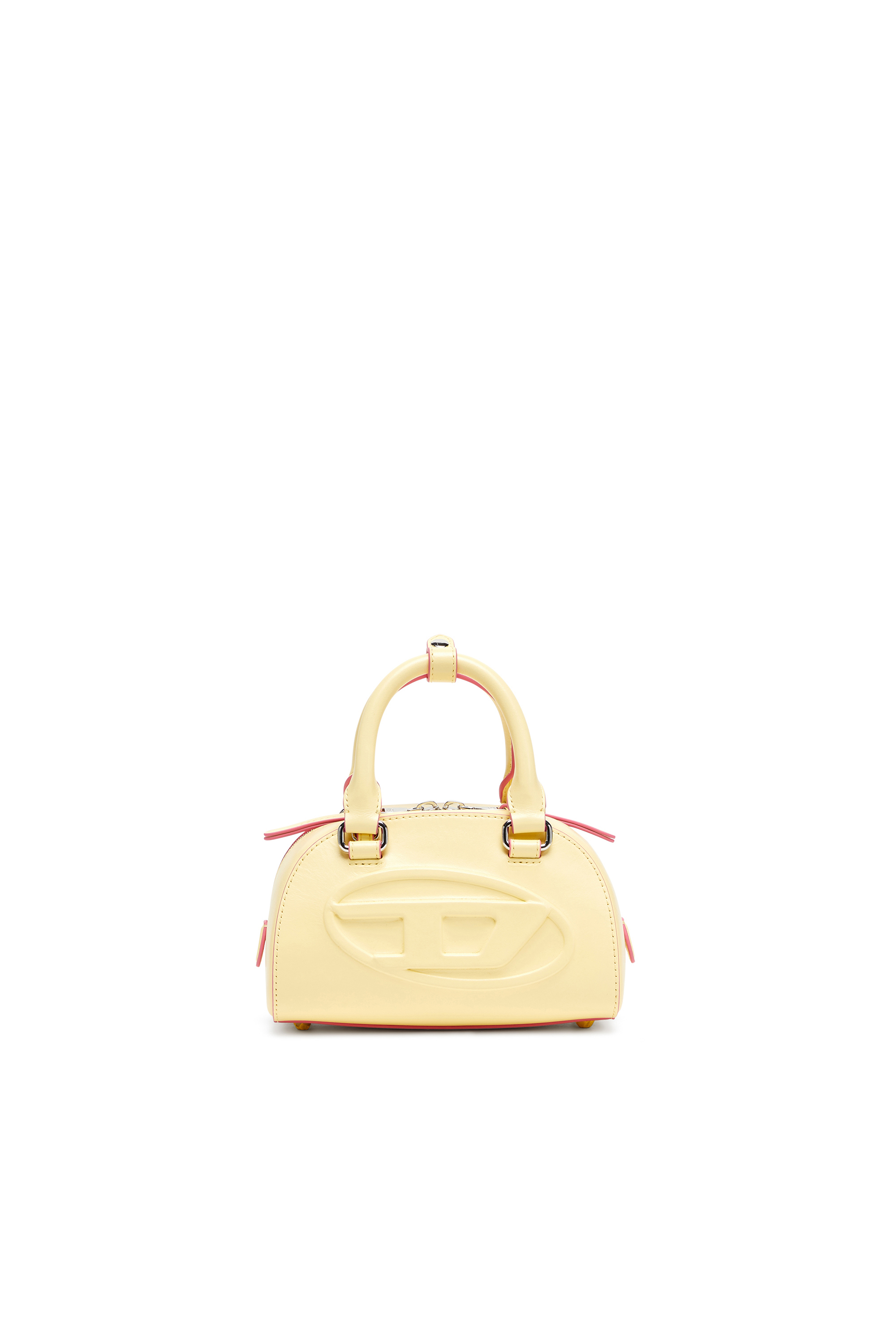 Diesel - 1DR DOME CROSSBODY, Female's 1DR Dome-Leather mini bowling bag in Yellow - 1
