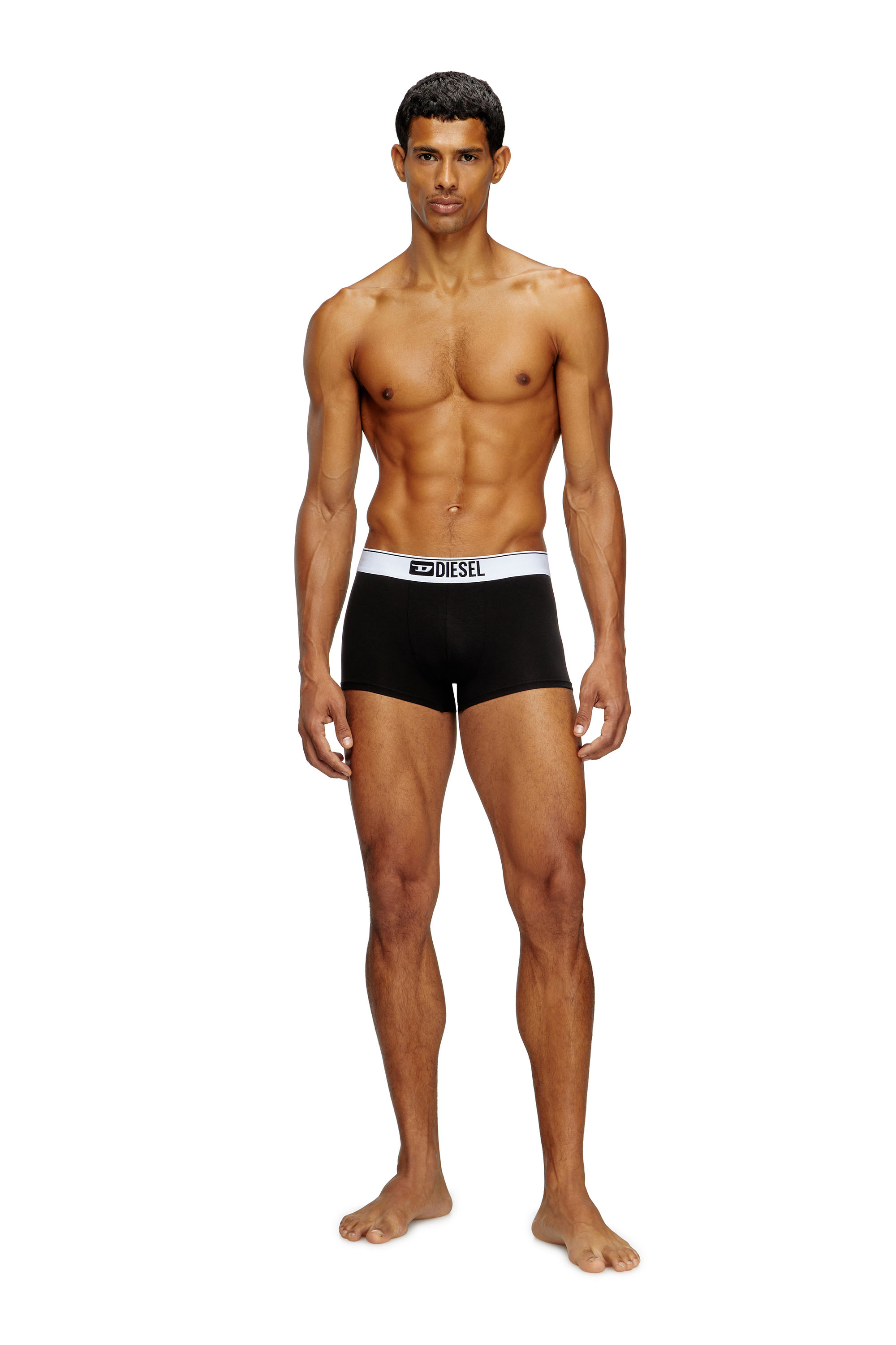 Diesel - UMBX-DAMIENTHREEPACK, Male's Three-pack of plain boxer in Black/White - 2