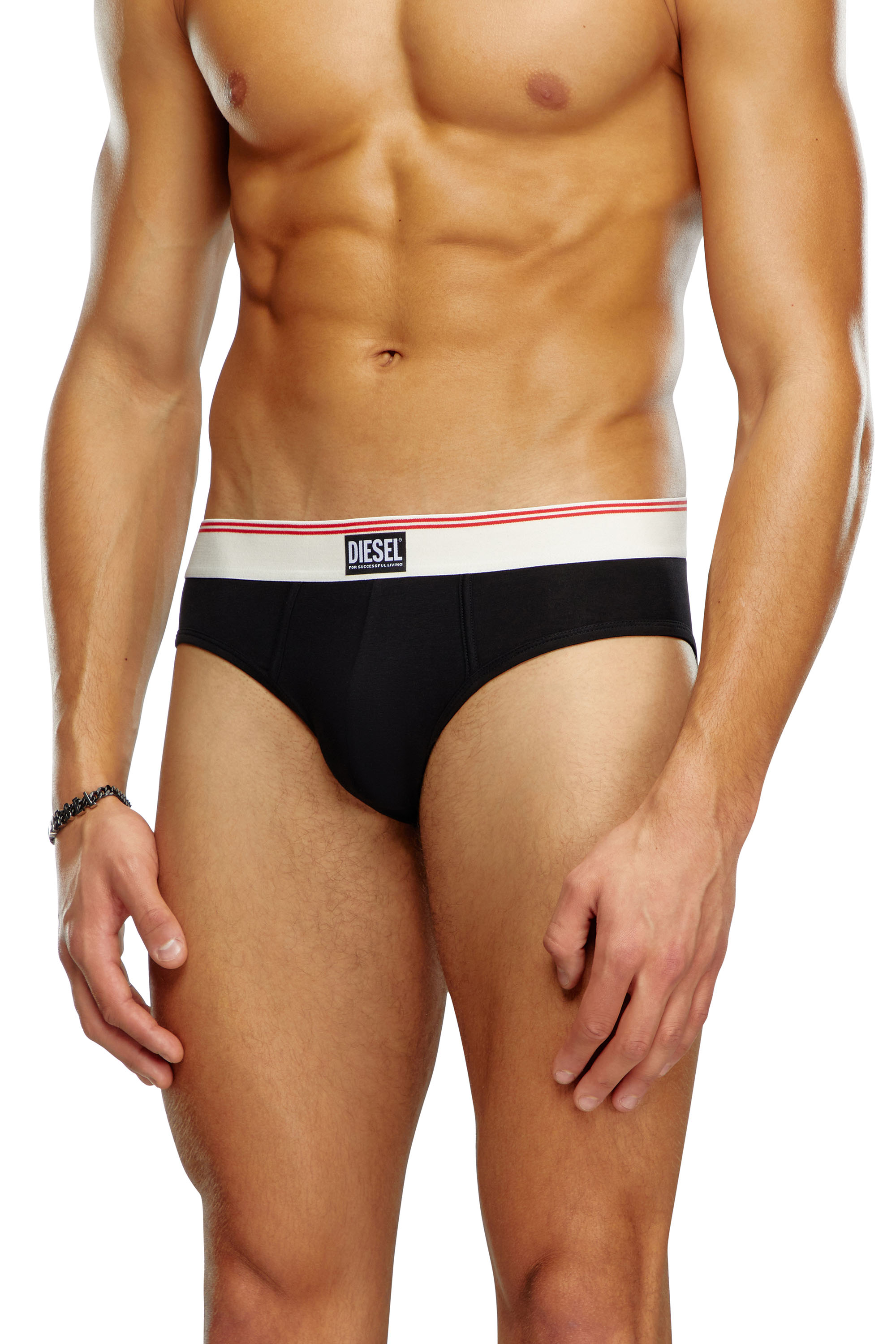 Diesel - UMBR-ANDRETHREEPACK, Lot de trois slips en coton nude Homme in Polychrome - 3