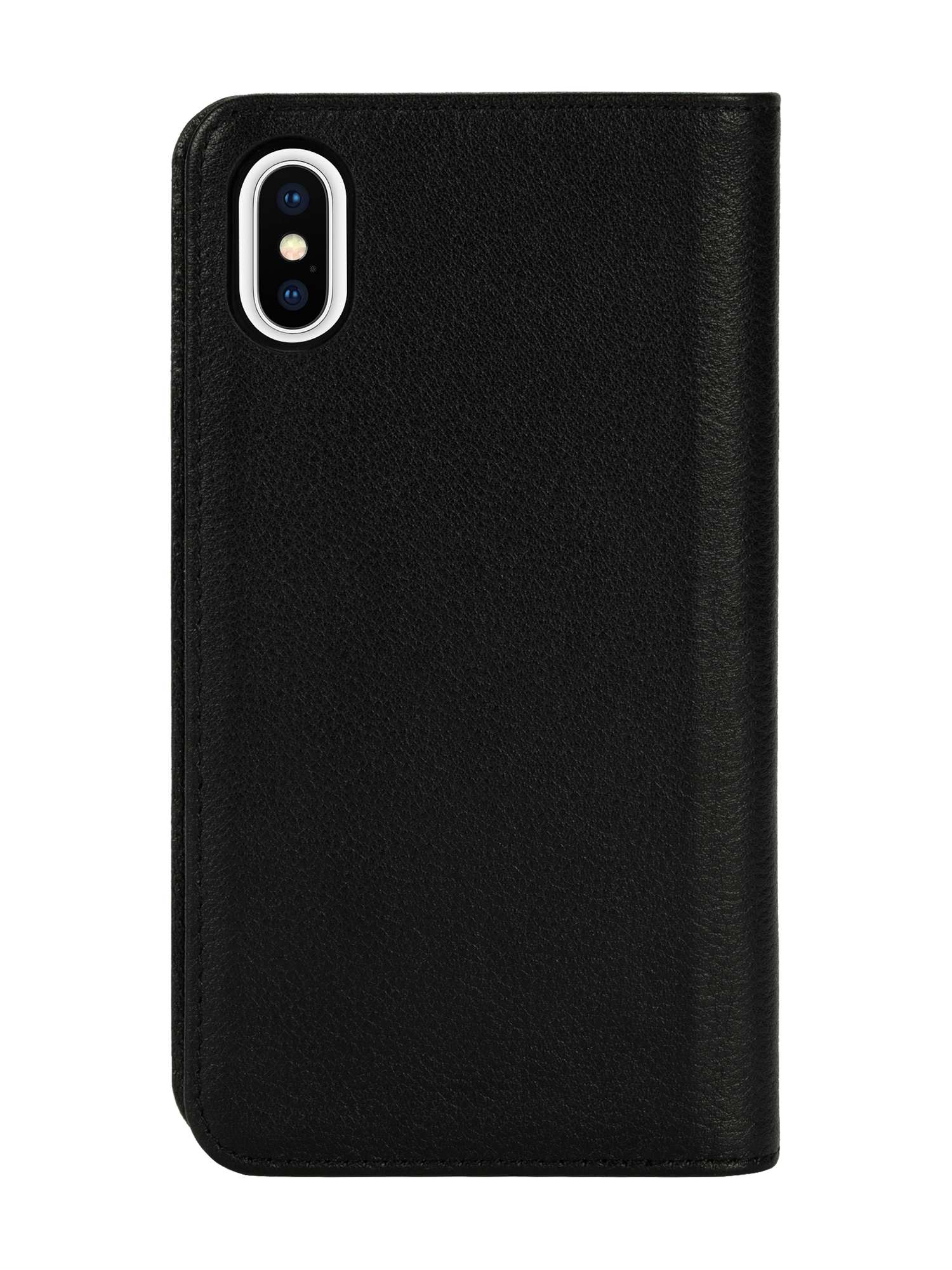 Diesel - DIESEL 2-IN-1 FOLIO CASE FOR IPHONE XS & IPHONE X, Coque en cuir noir avec imprimé logo, iPhone XS & X Mixte in Noir - 2