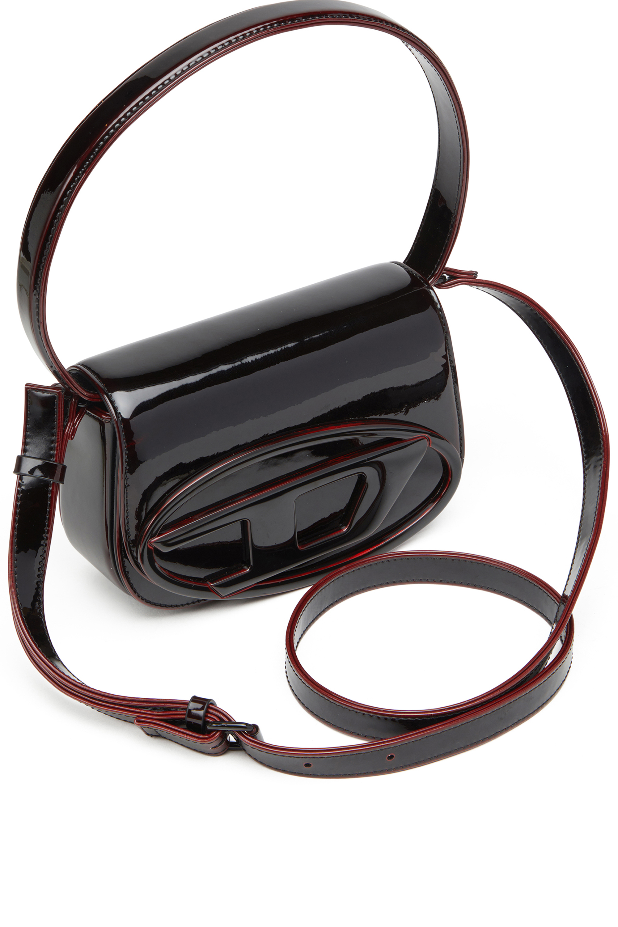 Diesel - 1DR, Female's 1DR-Iconic 1DR bag in liquid PU in Burgundy - 5