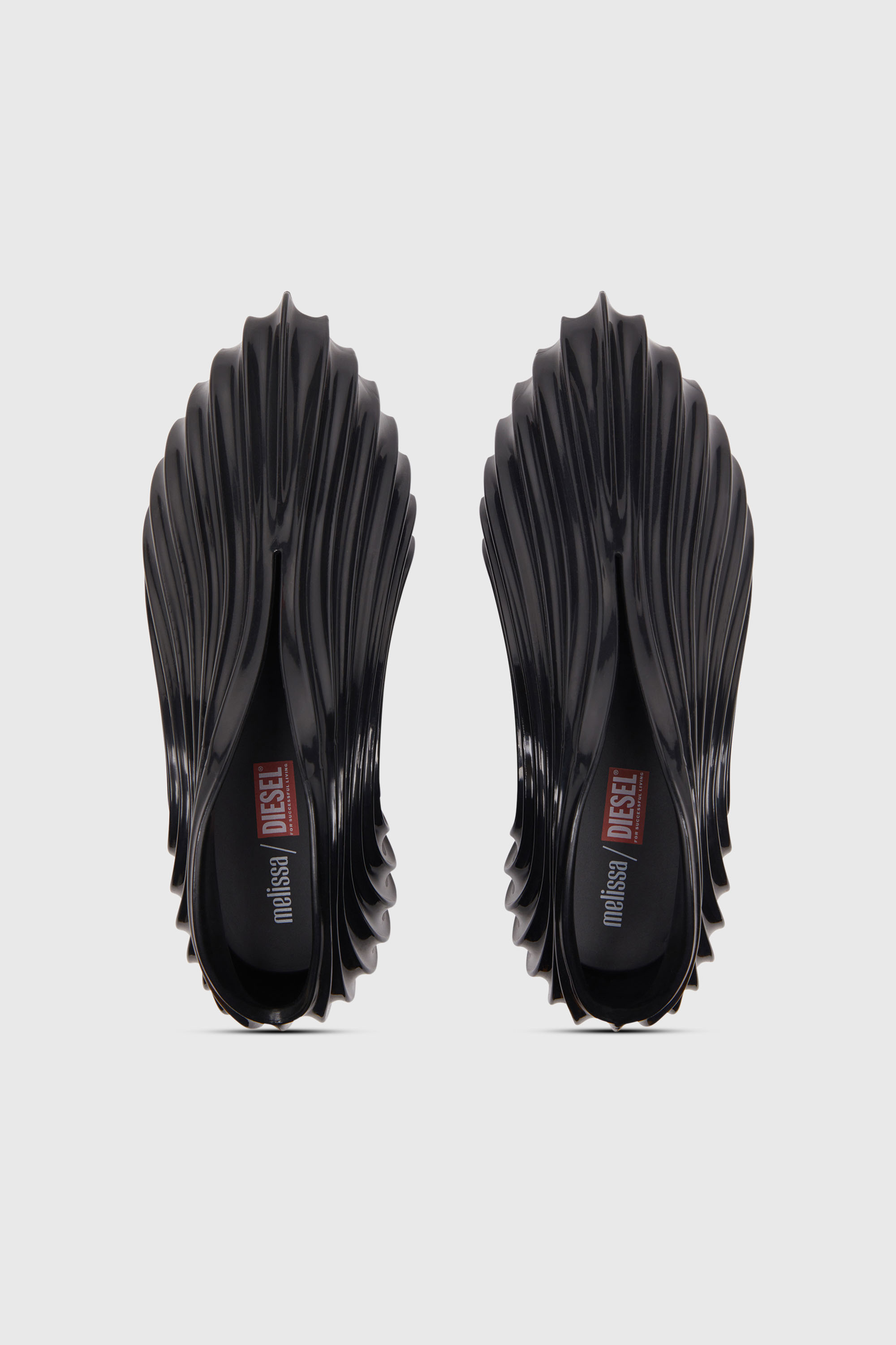 Diesel - MELISSA QUANTUM SNEAKERS X, Zapatilla sin cordones en Melflex&reg; Unisex in Negro - 4