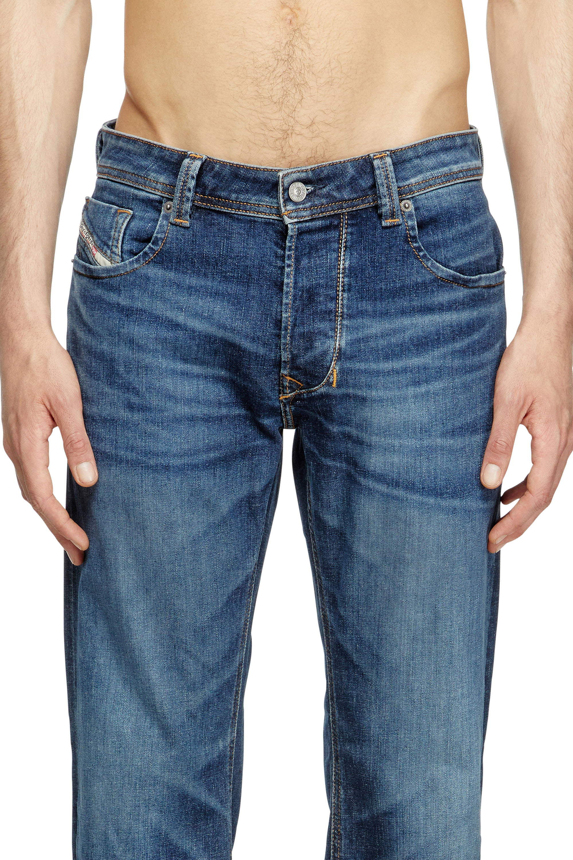 lark Men's Regular Jeans | Dark Blue | Diesel 1985 Larkee