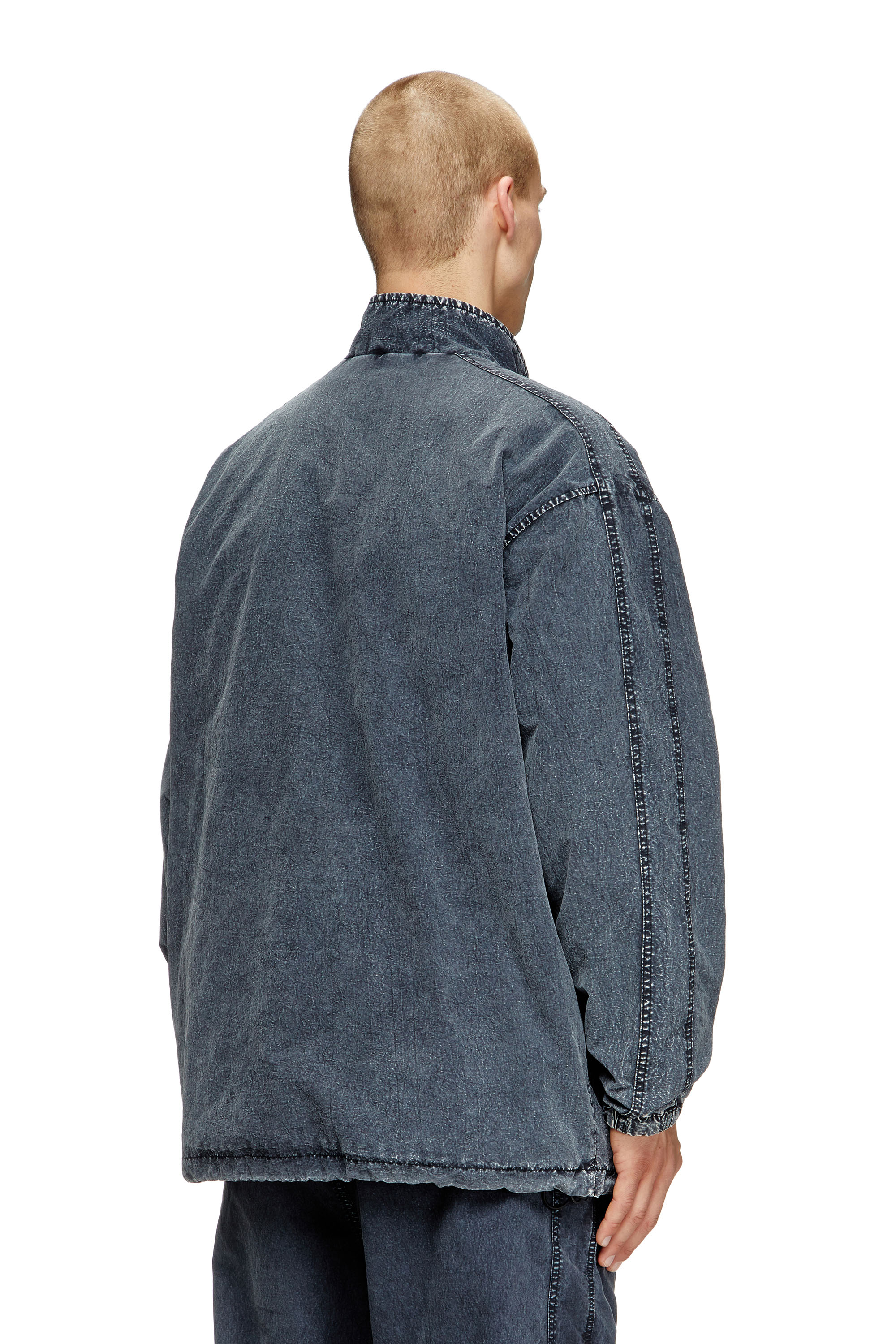 Diesel - J-WILSON, Male's Jacket in recycled nylon taslan in Black - 5