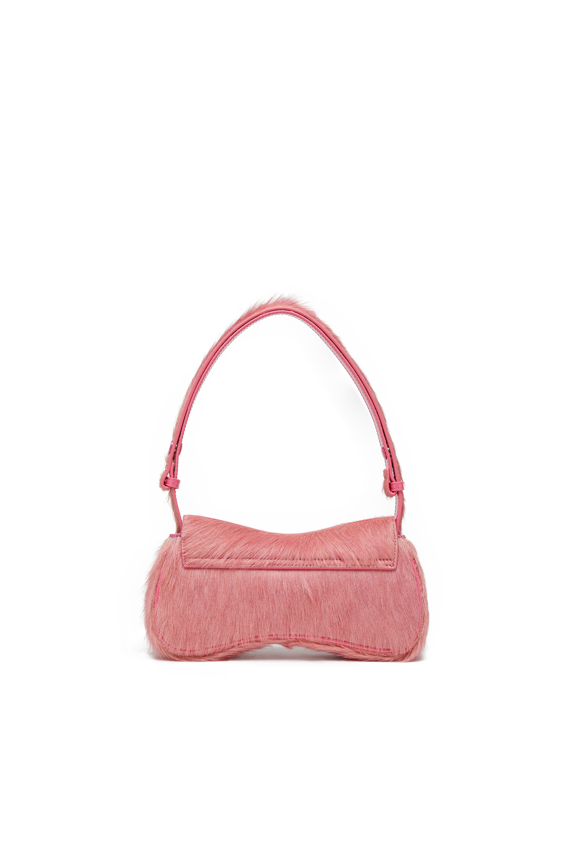 Diesel - PLAY CLUTCH, Female's Play-Clutch in coloured hairy leather in Pink - 3