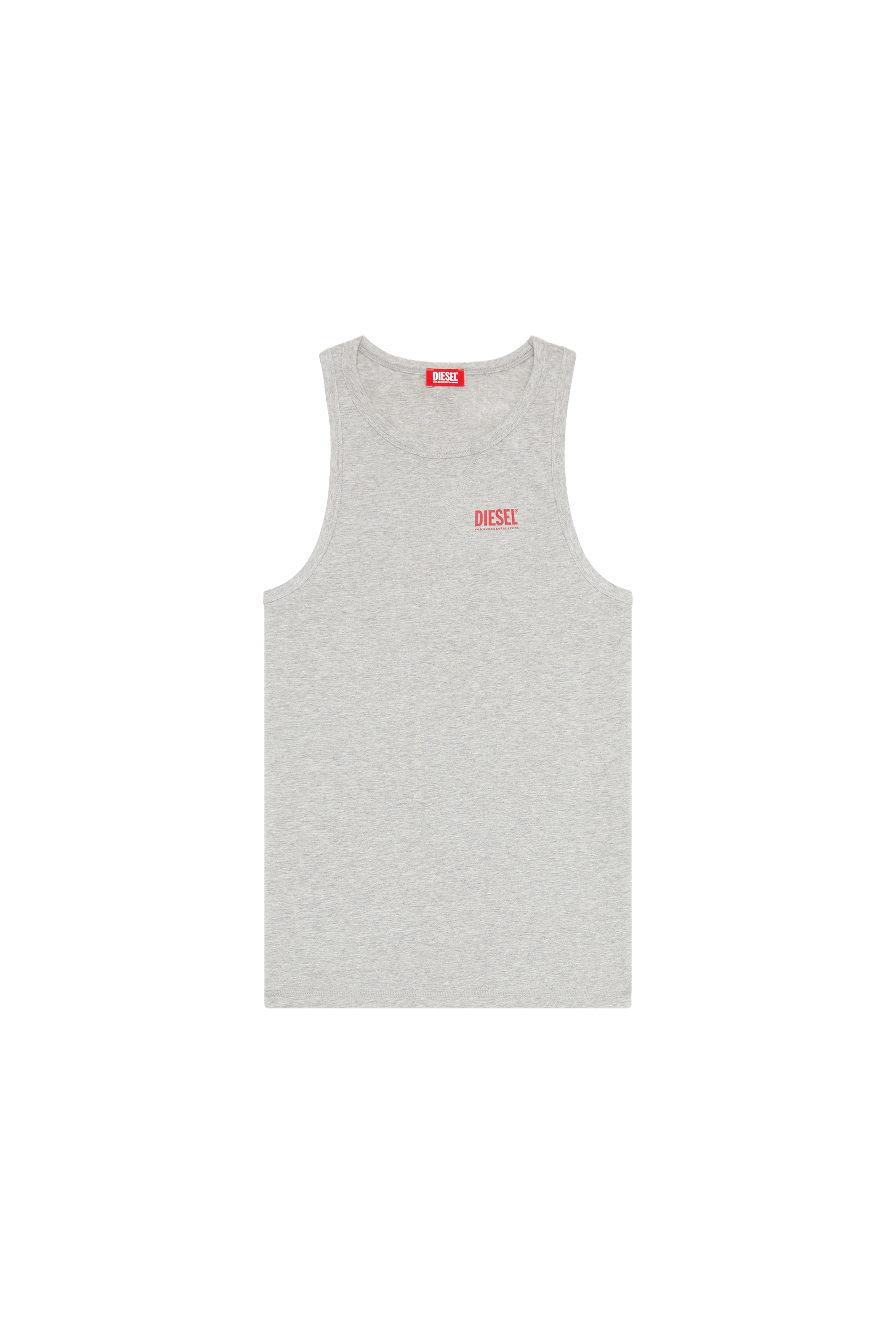 Men's Tank top with logo print | Grey | Diesel