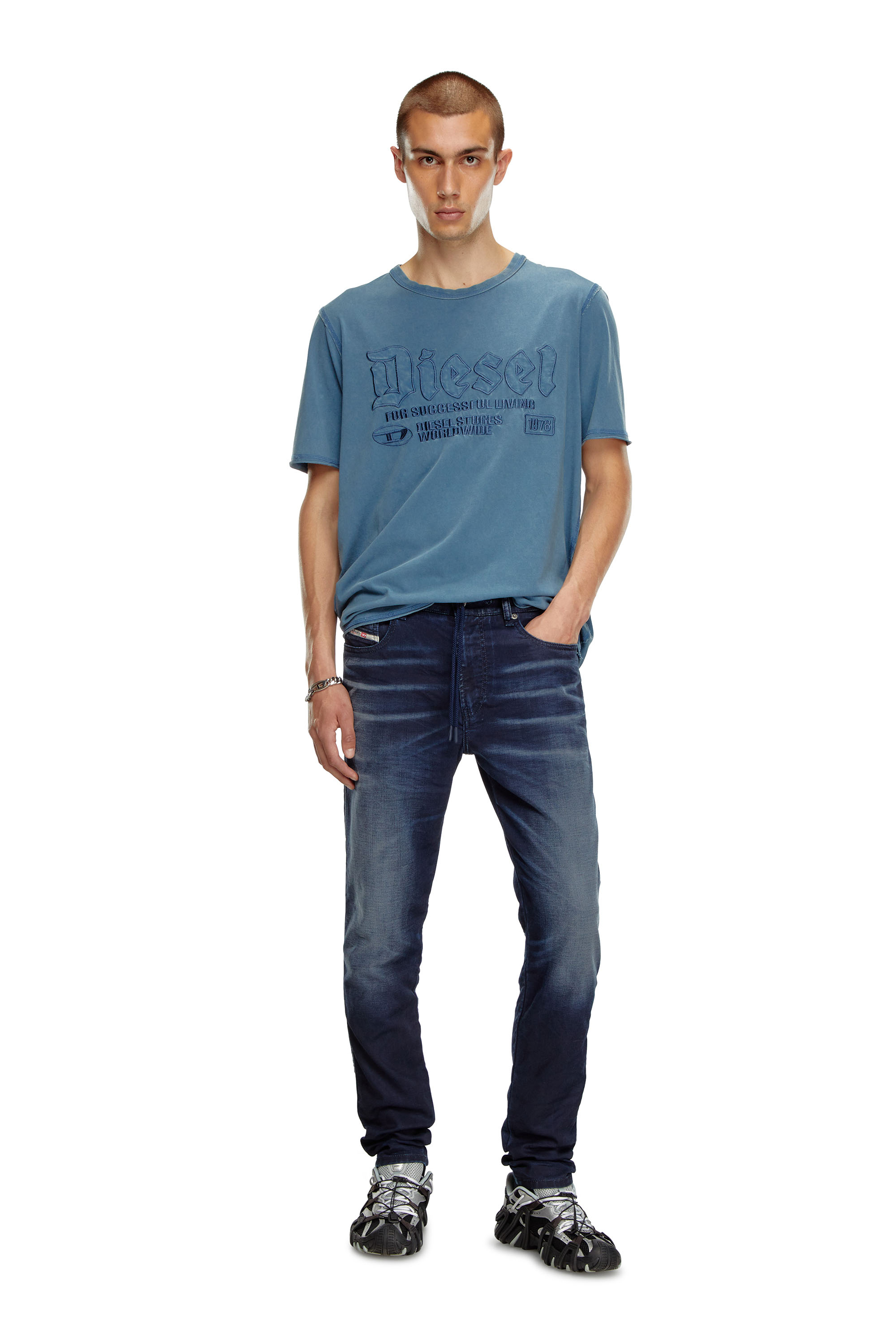 Diesel - Male's Slim 2060 D-Strukt Joggjeans® 068LY, Dark Blue - 2