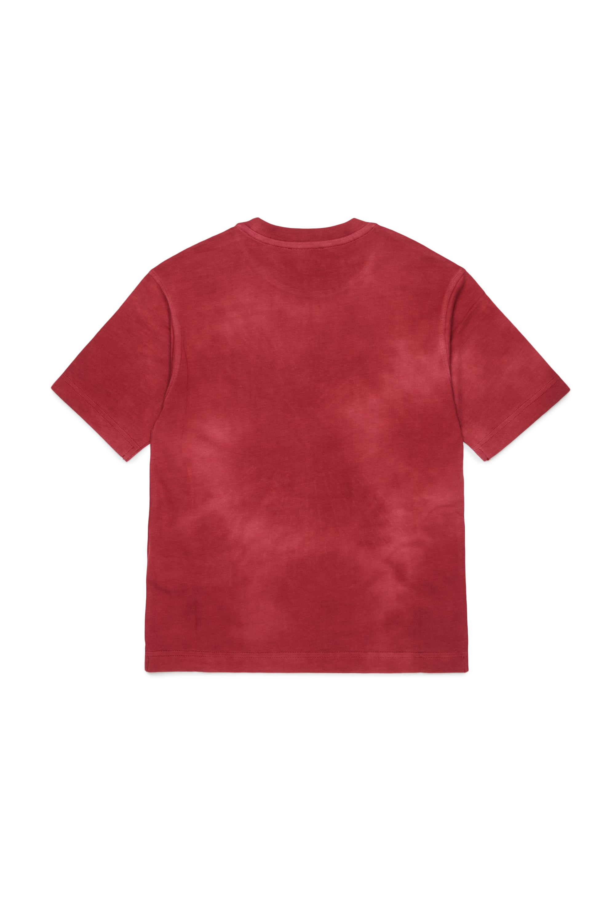 Diesel - TFIN OVER, Man's T-shirt with embellished phoenix motif in Red - 2