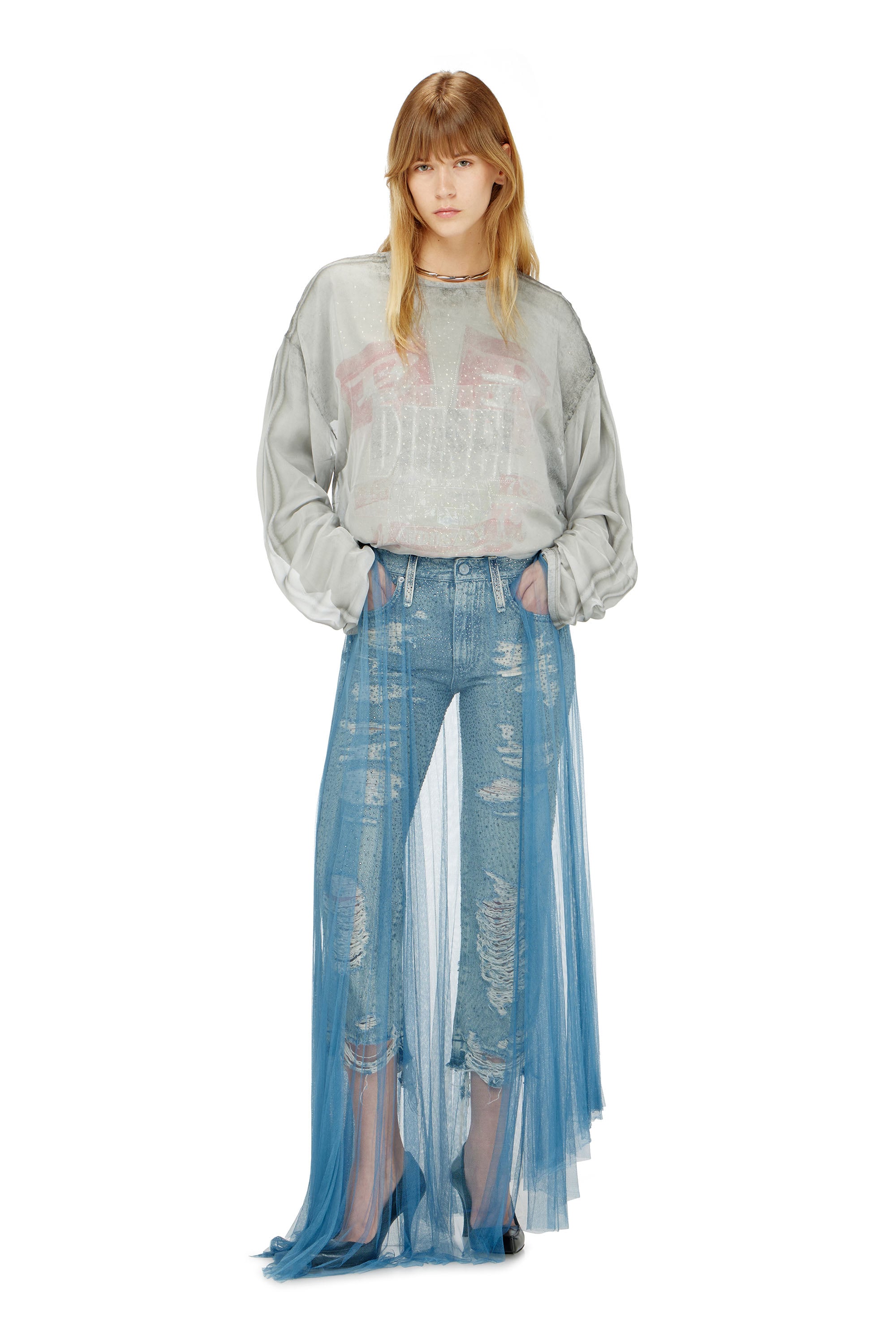 Diesel - Female's Regular Jeans D-Aisi 0DBER, Medium Blue - 1