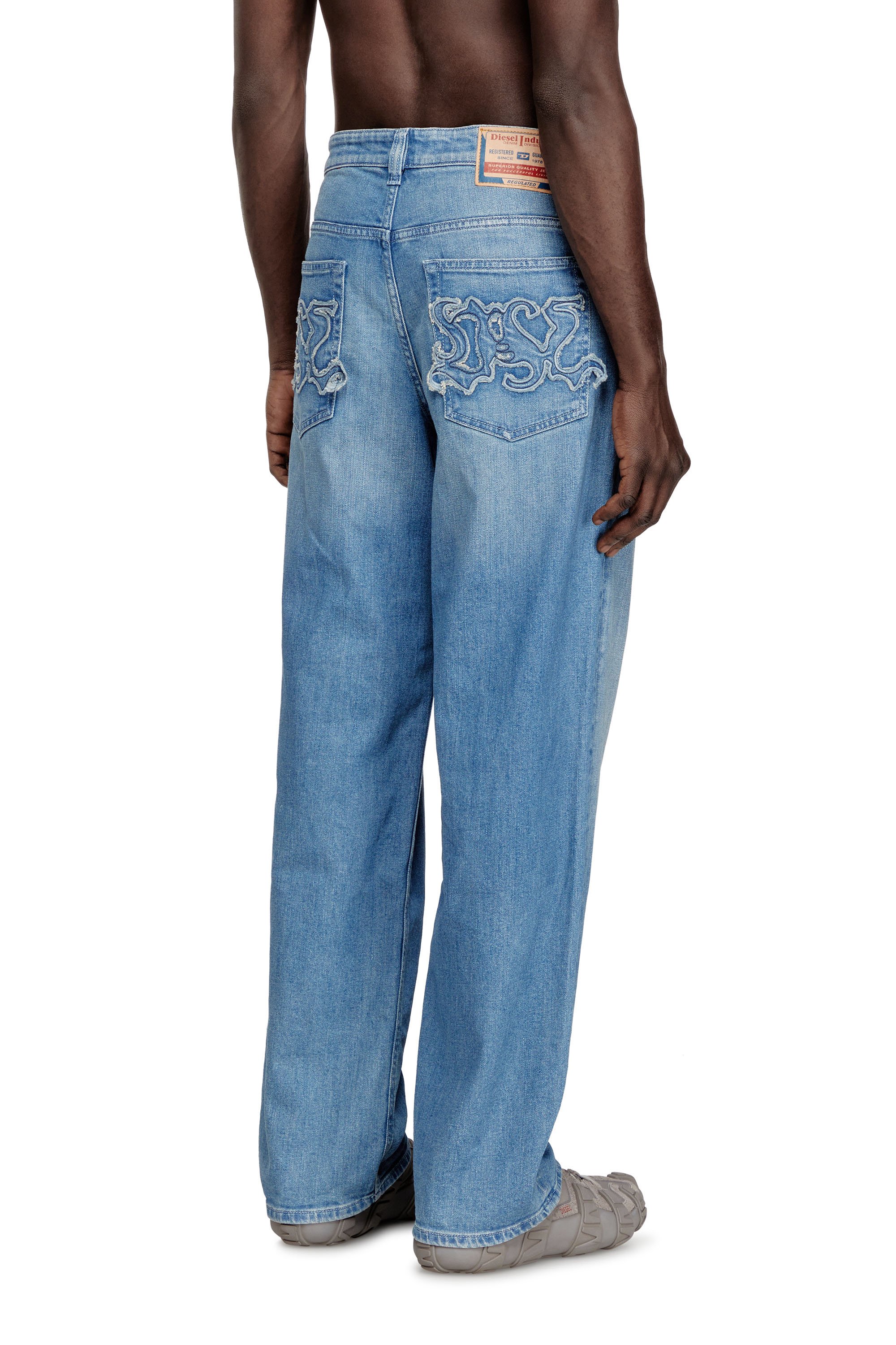 Diesel - Man's Relaxed Jeans 2001 D-Macro 09Q18, Light Blue - 4