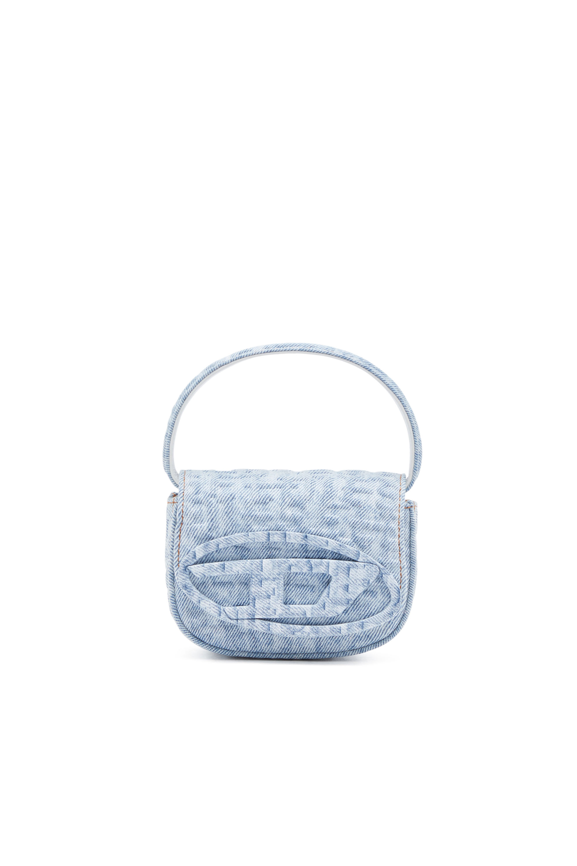 Diesel - 1DR XS, 1DR XS - Minibolso icónico de denim monograma Mujer in Azul marino - 1