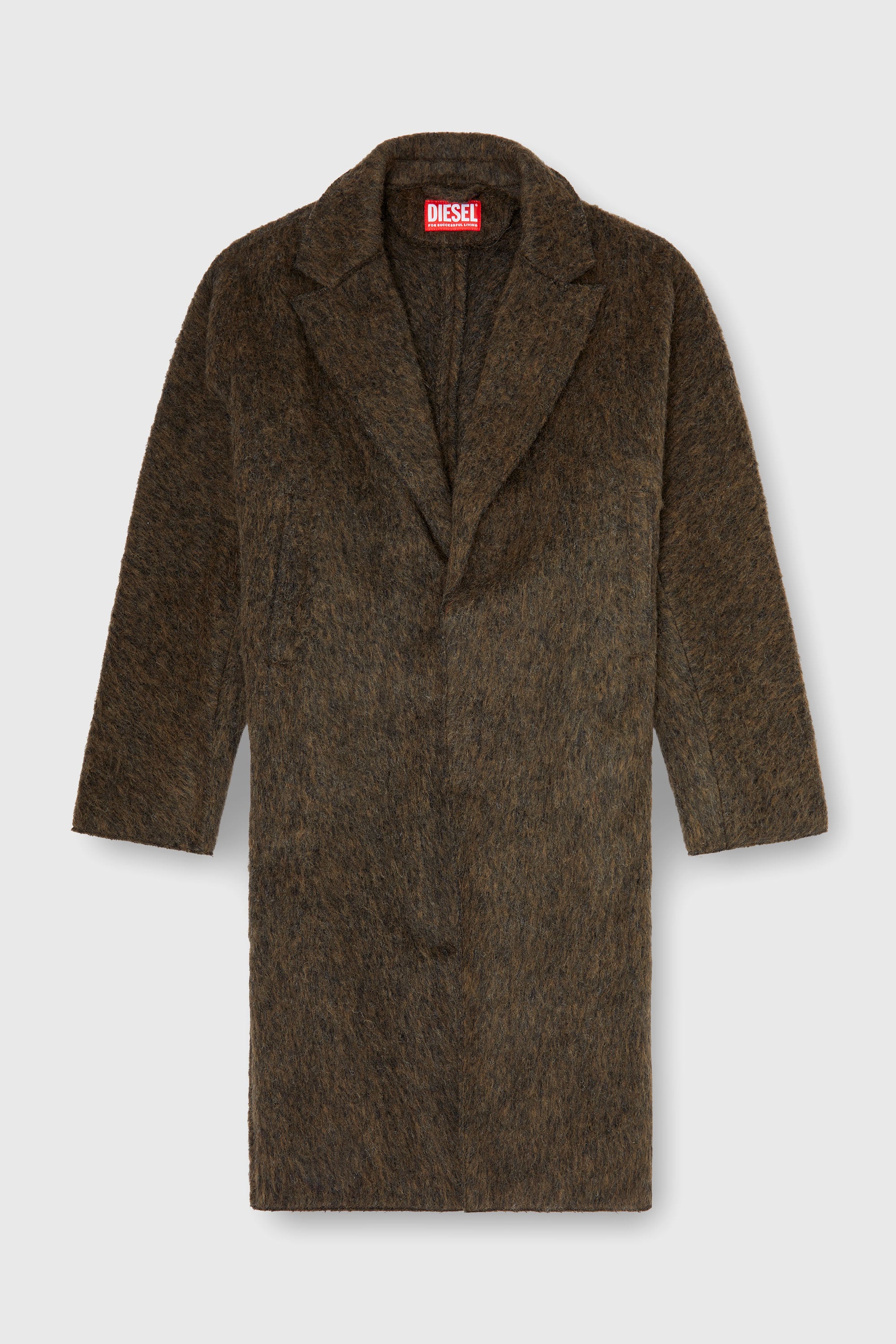 Diesel - W-HULL, Manteau en laine et alpaga m&eacute;lang&eacute;s Homme in ToBeDefined - 2
