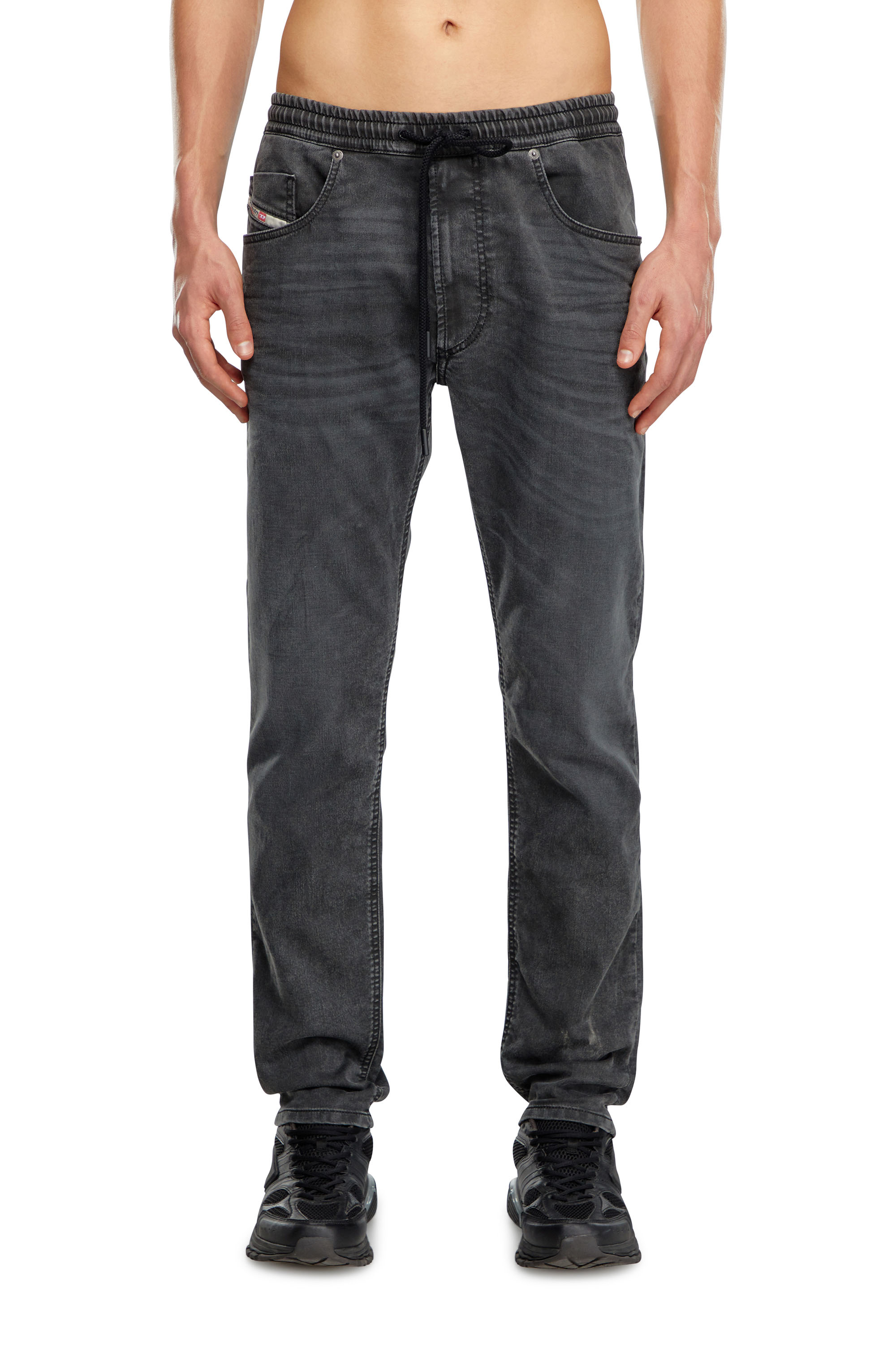 Diesel - Regular 2030 D-Krooley Joggjeans® 09J75 Homme, Noir/Gris foncé - Image 1