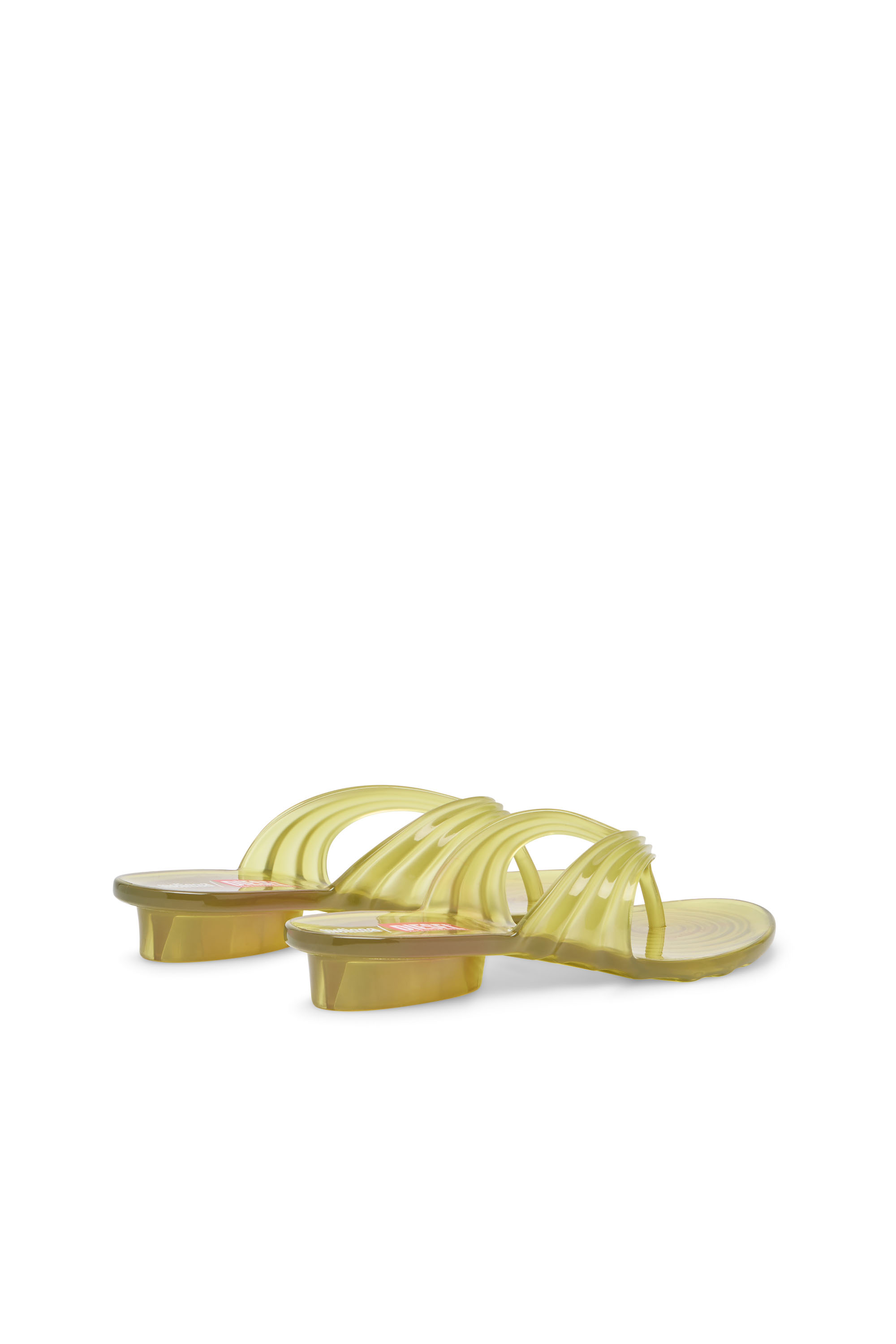 Diesel - MELISSA QUANTUM THONG, Chanclas esculturales en Melflex&reg; Mujer in Amarillo - 4