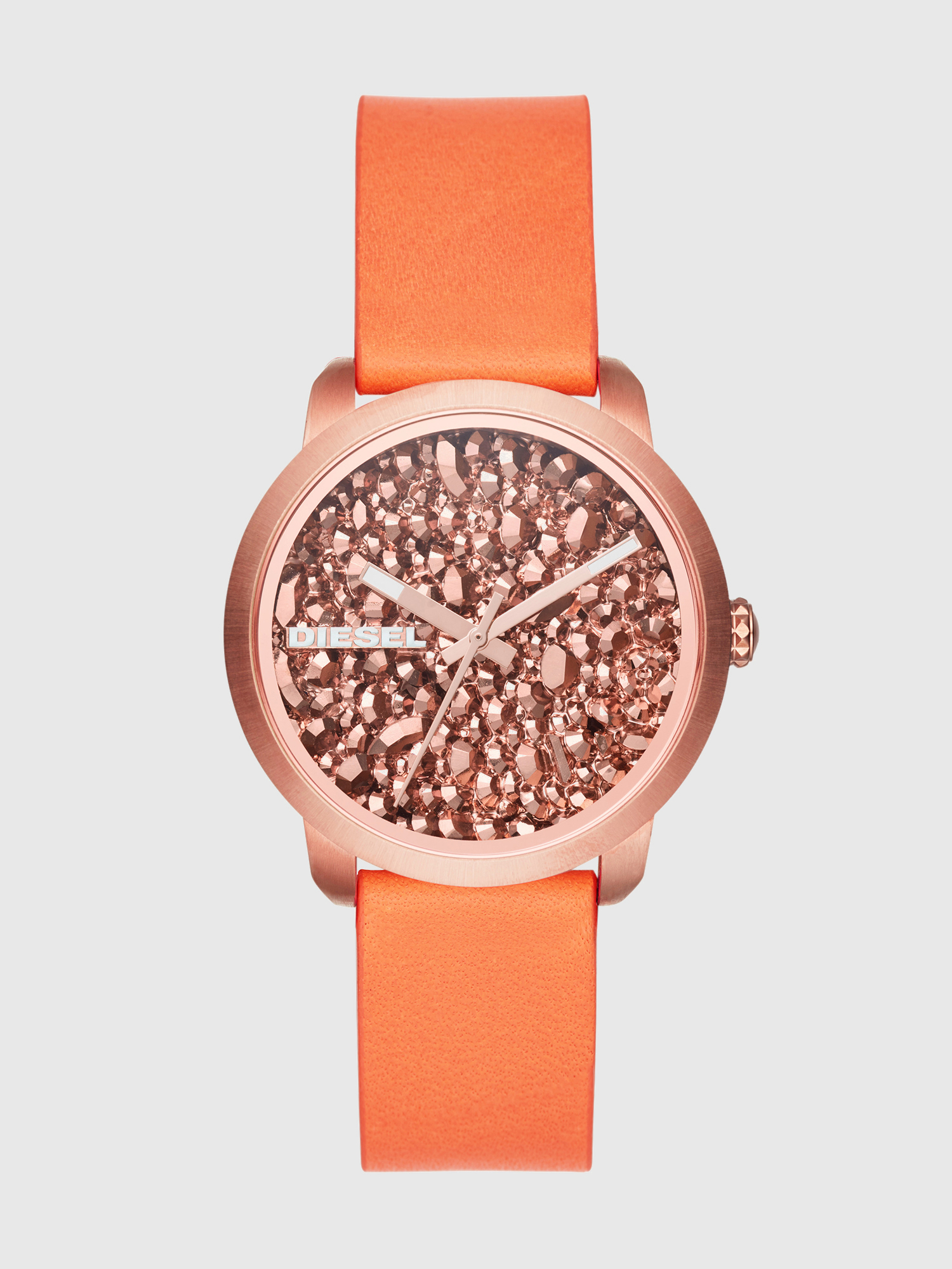 Diesel - DZ5552, Flare Rocks reloj naranja con piedras rosas, 38&nbsp;mm Mujer in Naranja - 1