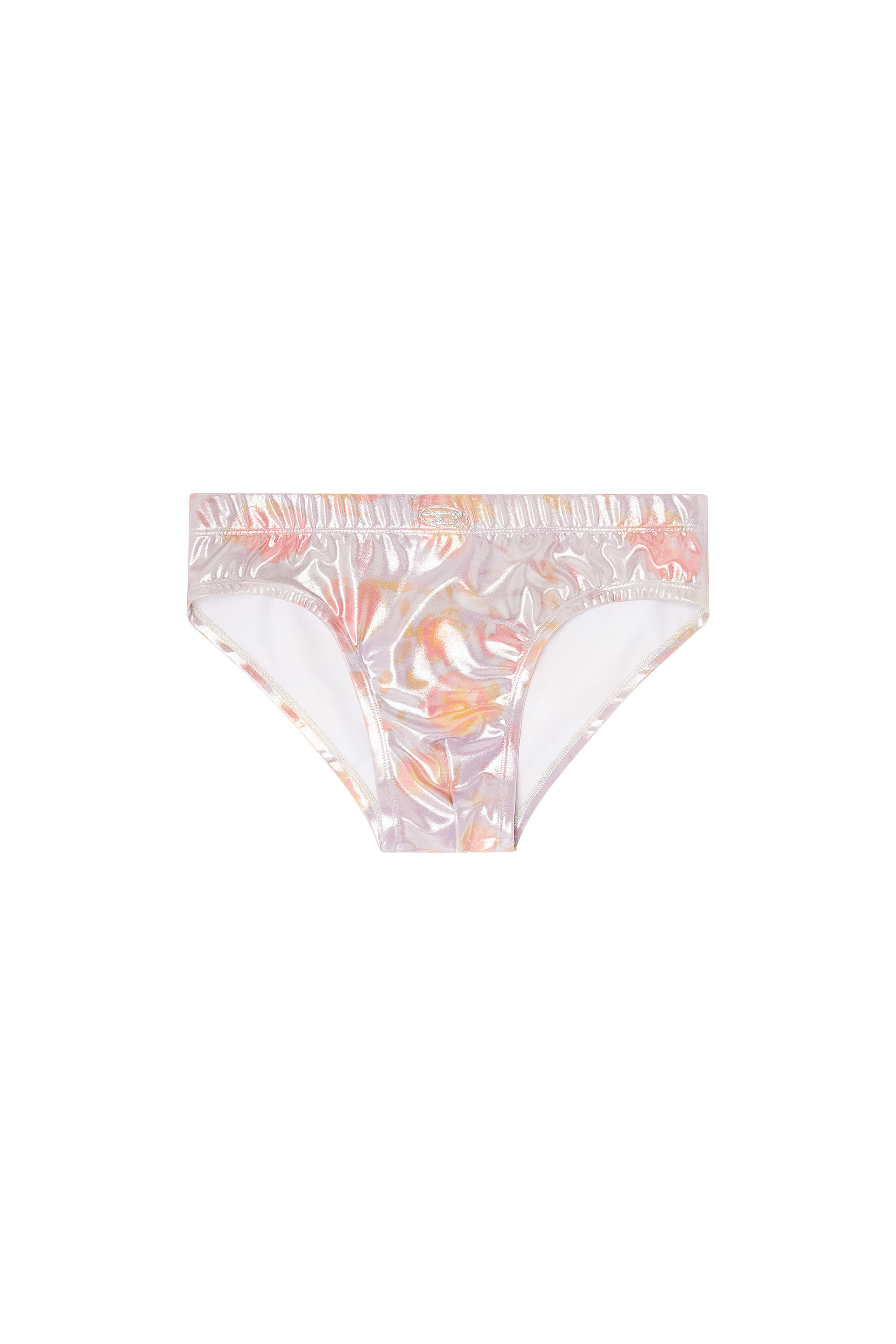 Diesel - ALFIE-UTLT, Man's Metallic swim briefs with floral print in null - 4
