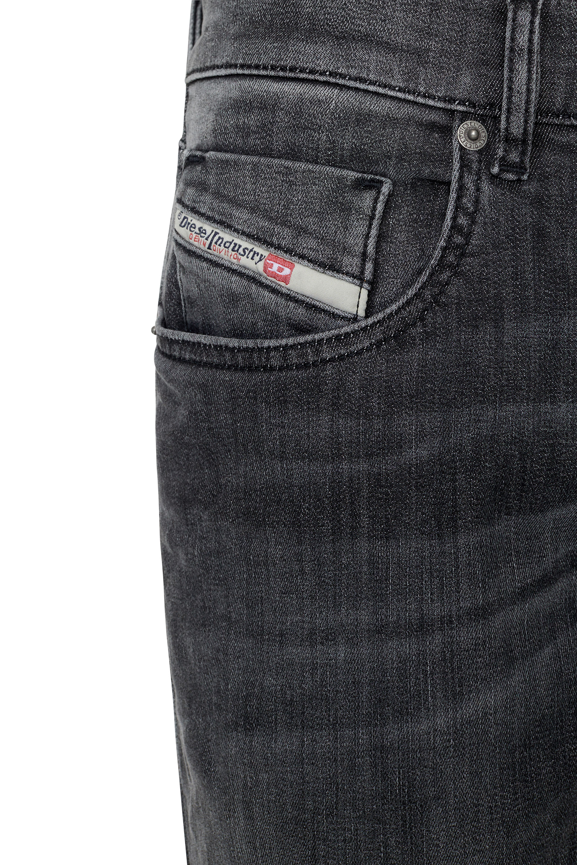 D-STRUKT-Z-T 09D52 Man: Slim Black/Dark grey Jeans | Diesel