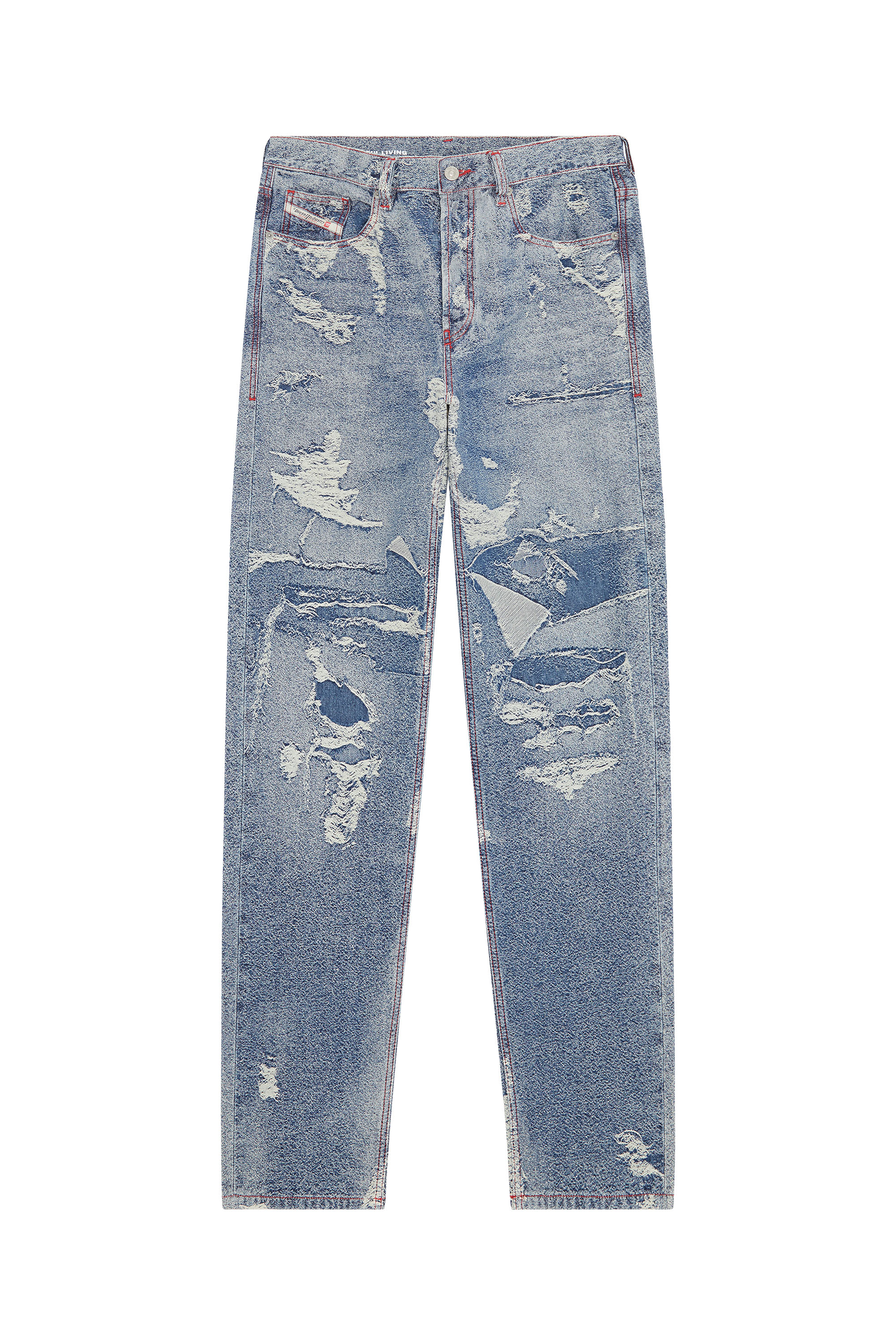 Diesel - Straight Jeans 2010 D-Macs 09F10, Man's Straight Jeans - 2010 D-Macs in Dark Blue - 2