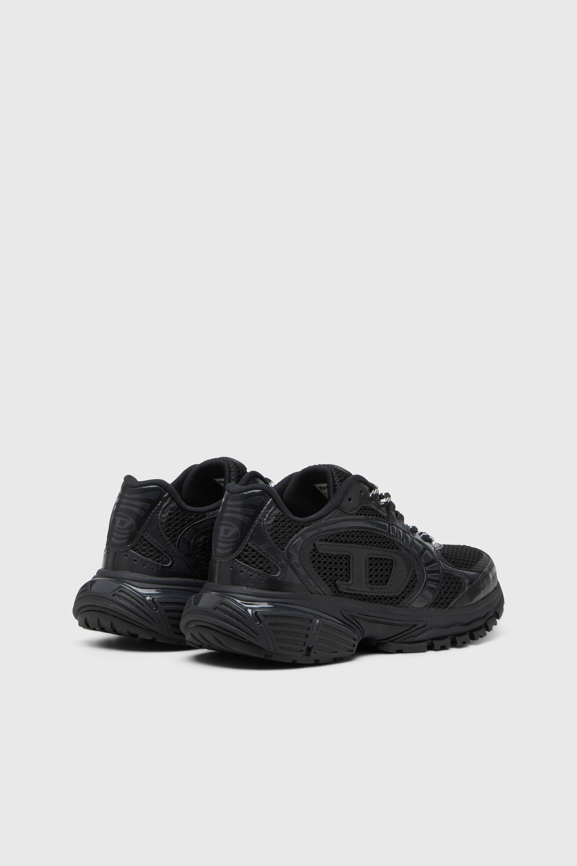 Diesel - S-PRO-V-DENSE LOW W, S-Pro-V-Dense-Zapatillas de malla monocrom&aacute;tica con logotipo Oval D Mujer in Negro - 3