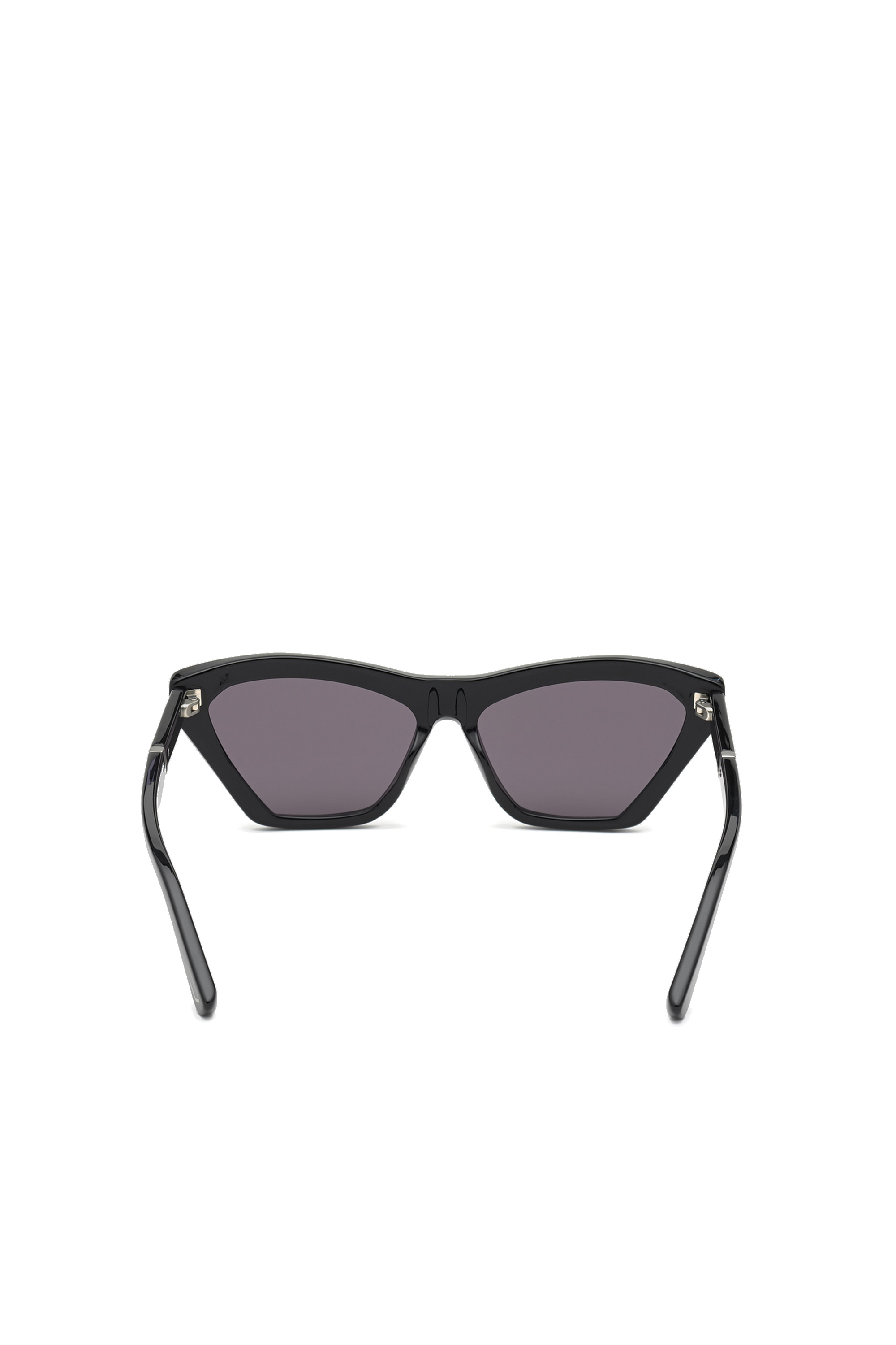 Diesel - DL0335, Woman's Cat-eye wraparound frame in acetate in Black - 3