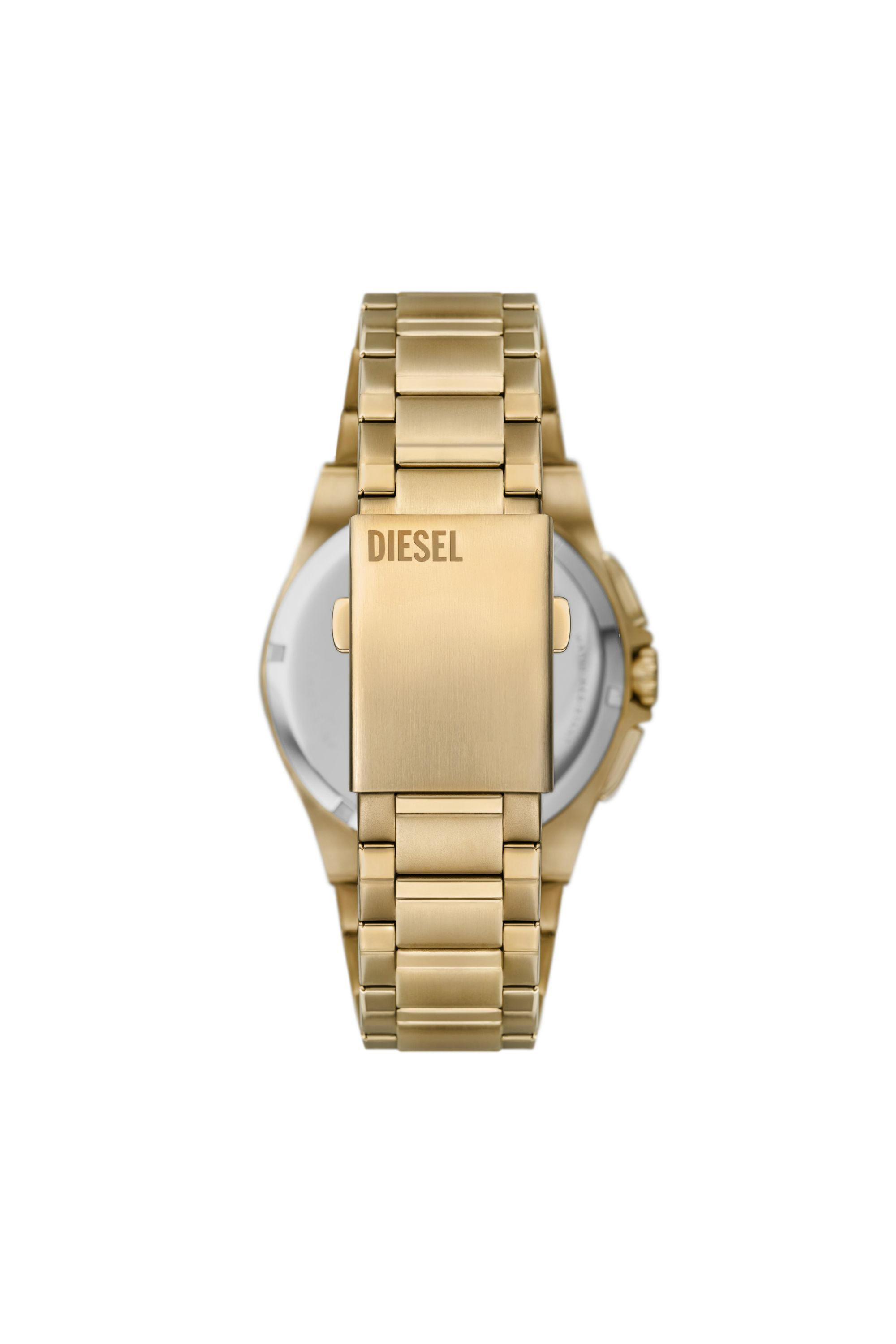 Men's Framed gold-tone stainless steel watch Gold Diesel