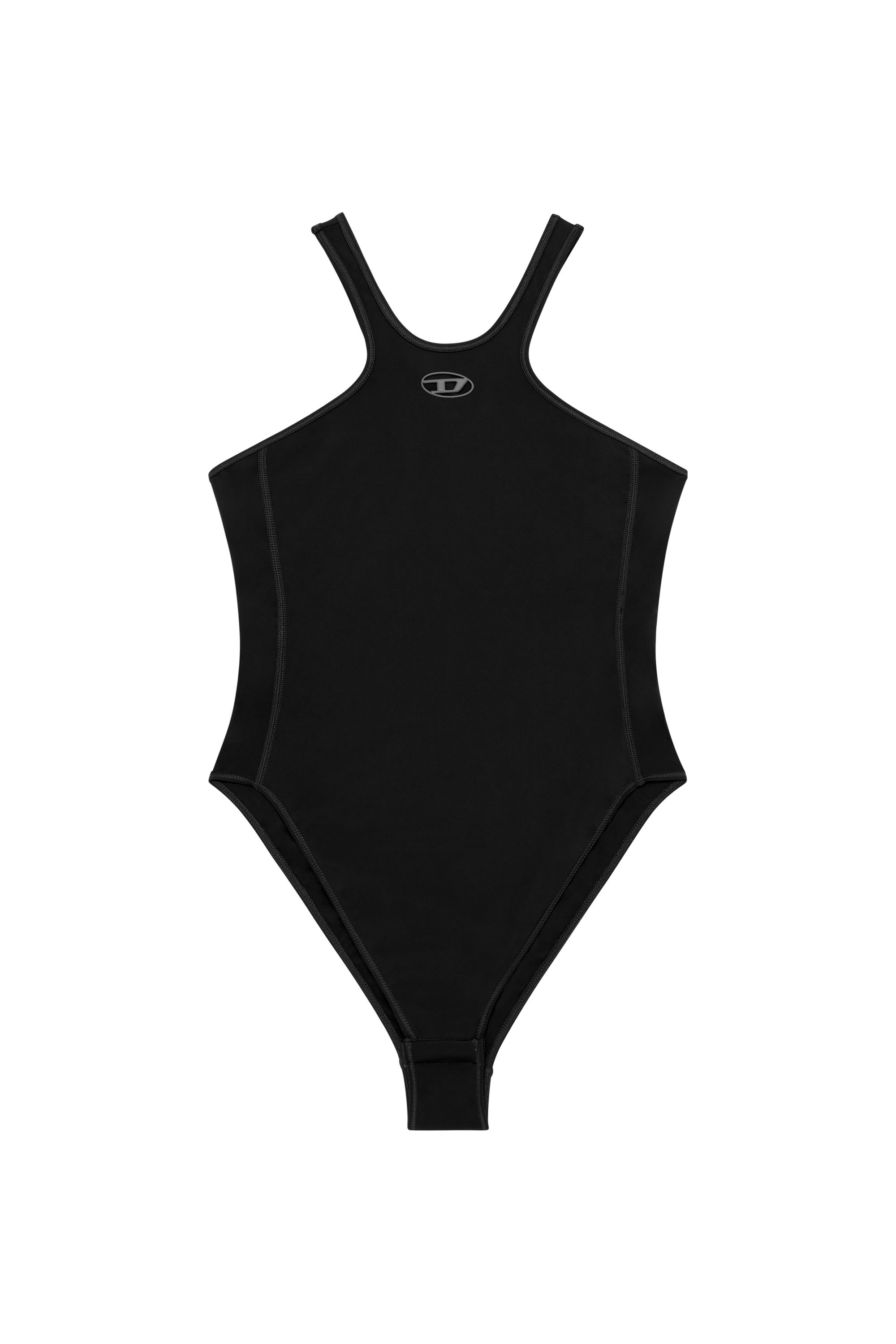 Diesel - CHRISTIE-UTLT, Body stretch avec détail Oval D Femme in Noir - 3