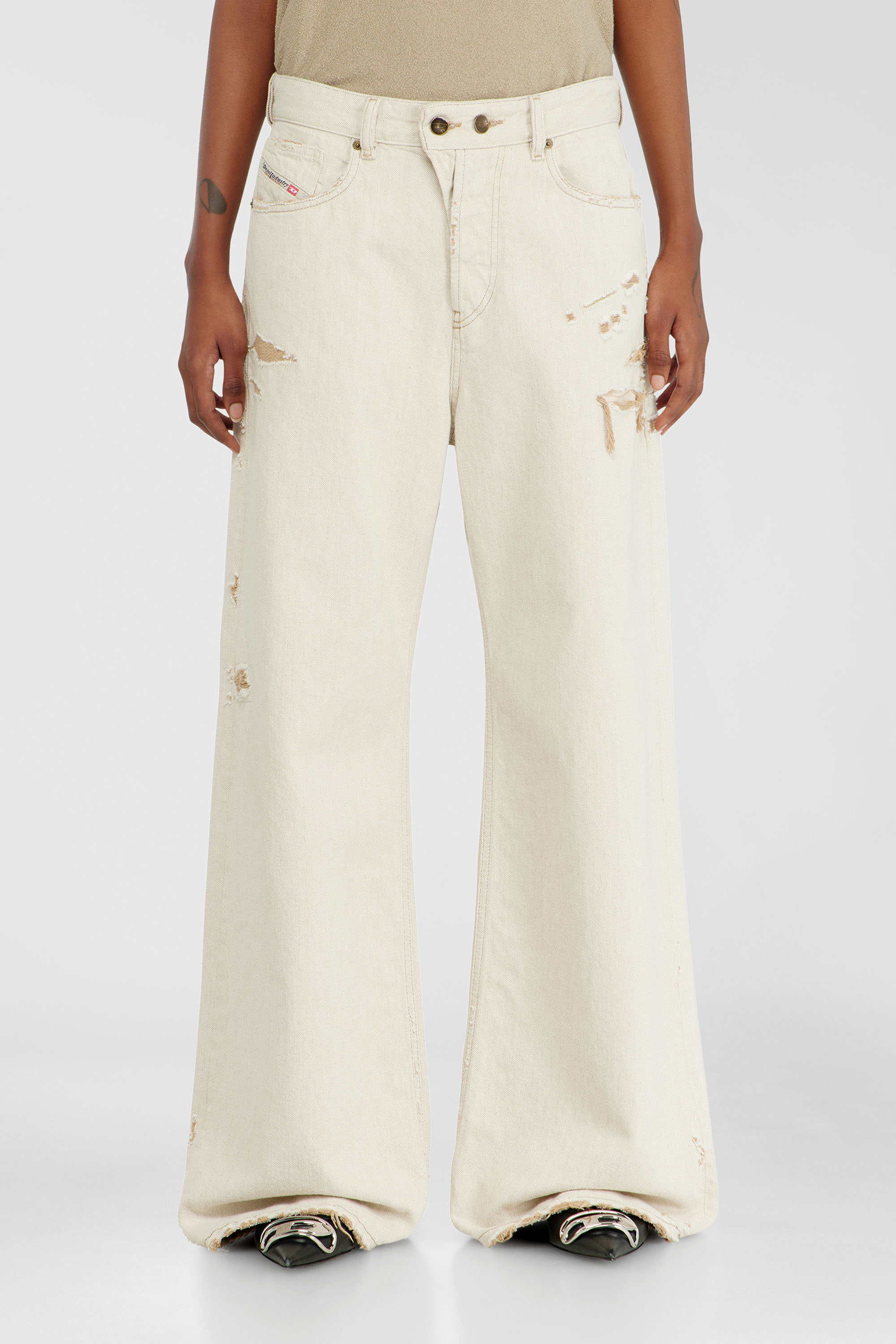 Diesel - Female's Relaxed Jeans 1996 D-Sire 09P89, Beige - 4