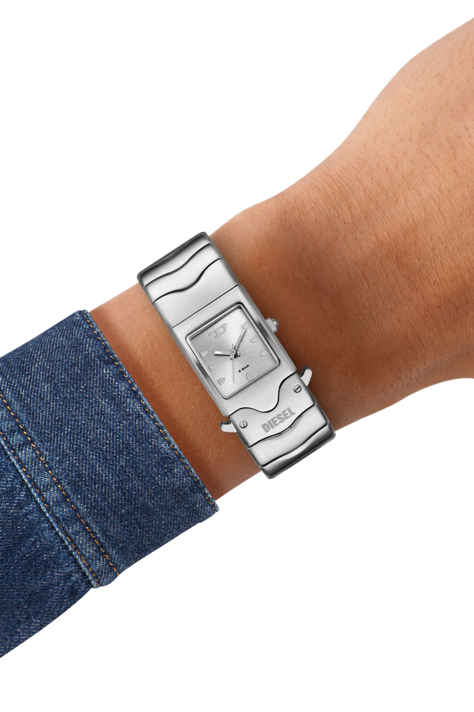 Women's Diesel Closer Three-Hand Stainless Steel Watch | Silver