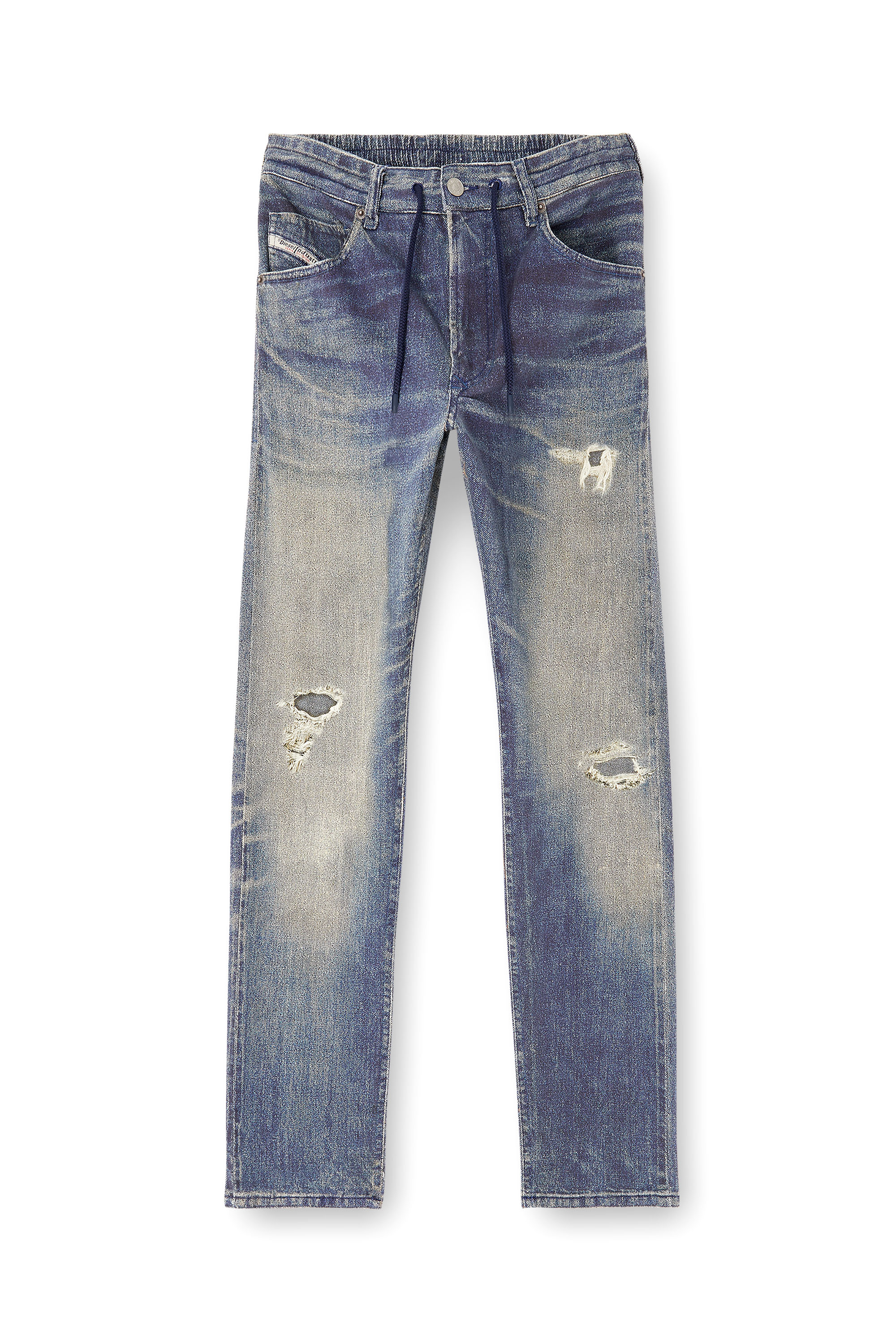 Diesel - Man's Regular 2032 D-Krooley Joggjeans® 068UT, Medium blue - 2