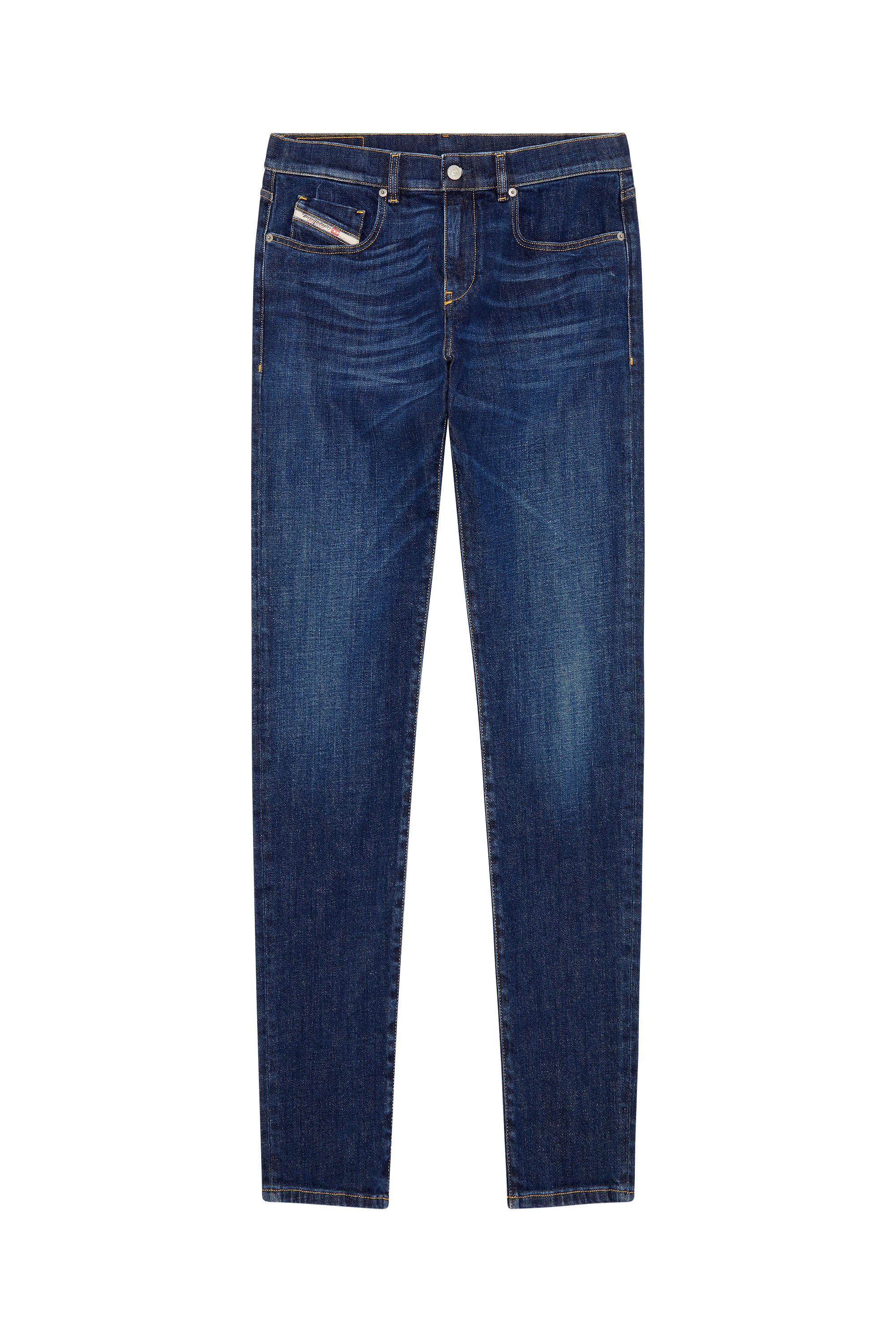 Diesel - Slim Jeans 2019 D-Strukt 09B90 Homme, Bleu Foncé - Image 4