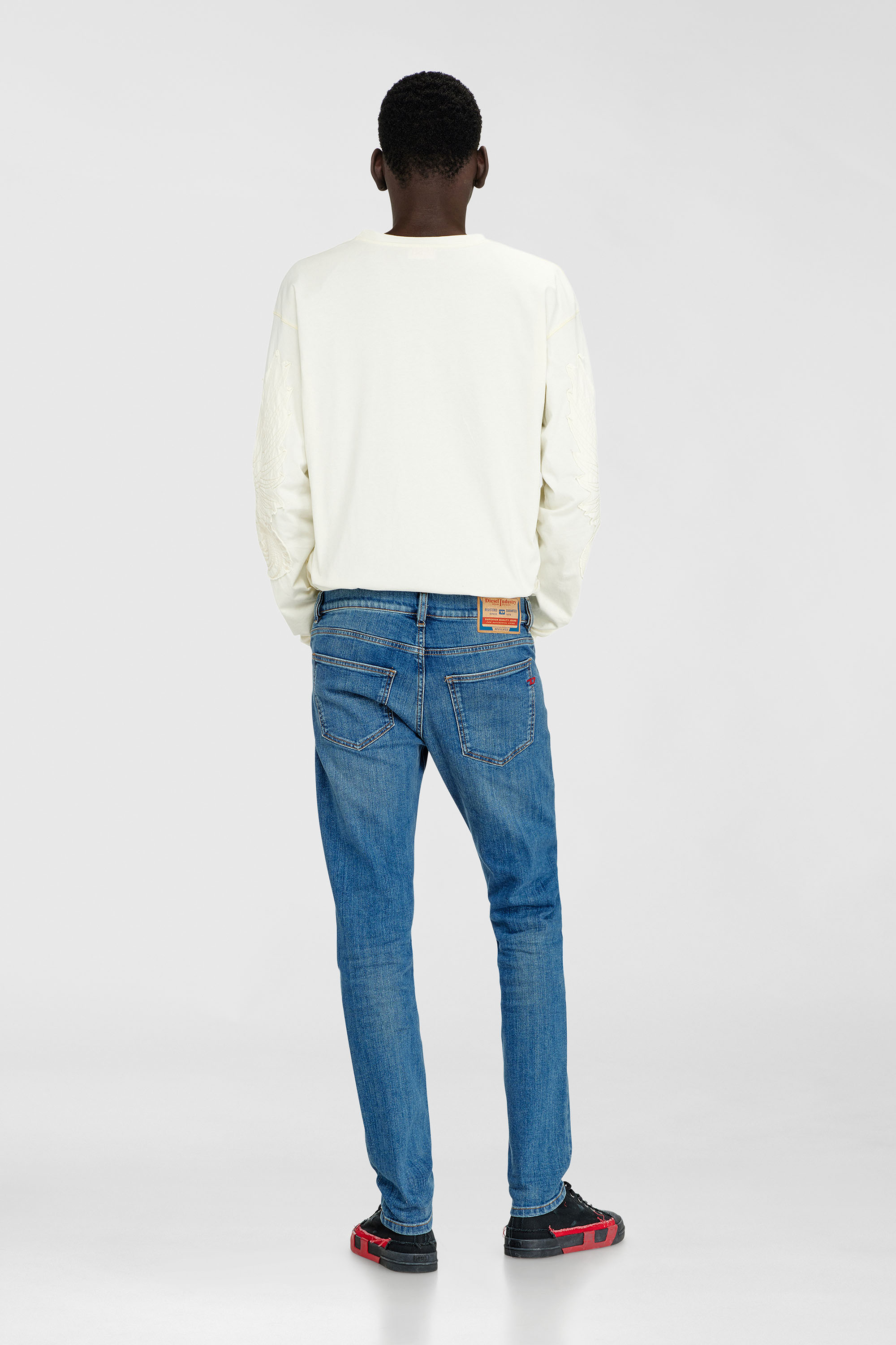 Diesel - Slim Jeans 2019 D-Strukt 0KIAL Homme, Bleu Clair - Image 3