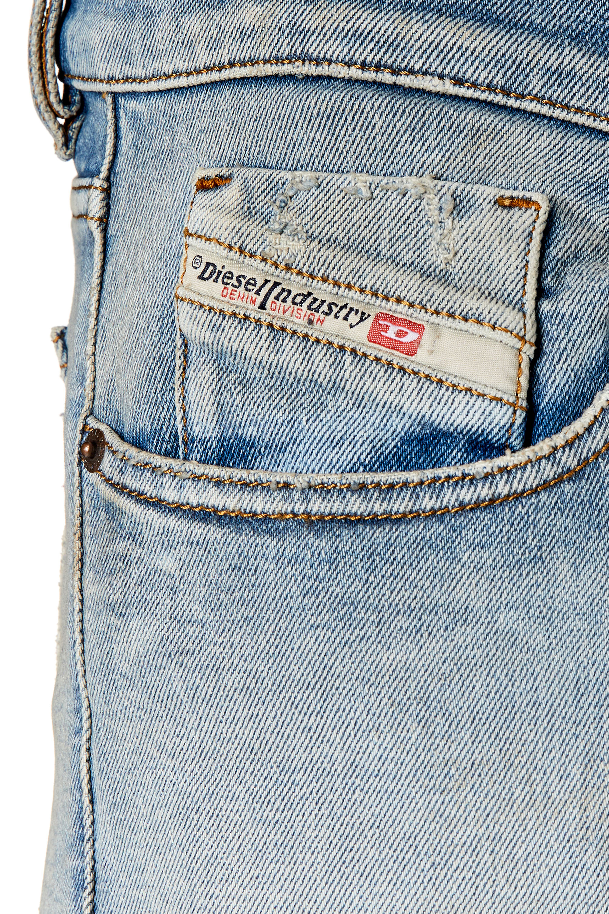 Diesel - Slim Jeans 2019 D-Strukt 09E84, Male's Slim Jeans - 2019 D-Strukt in Light Blue - 5