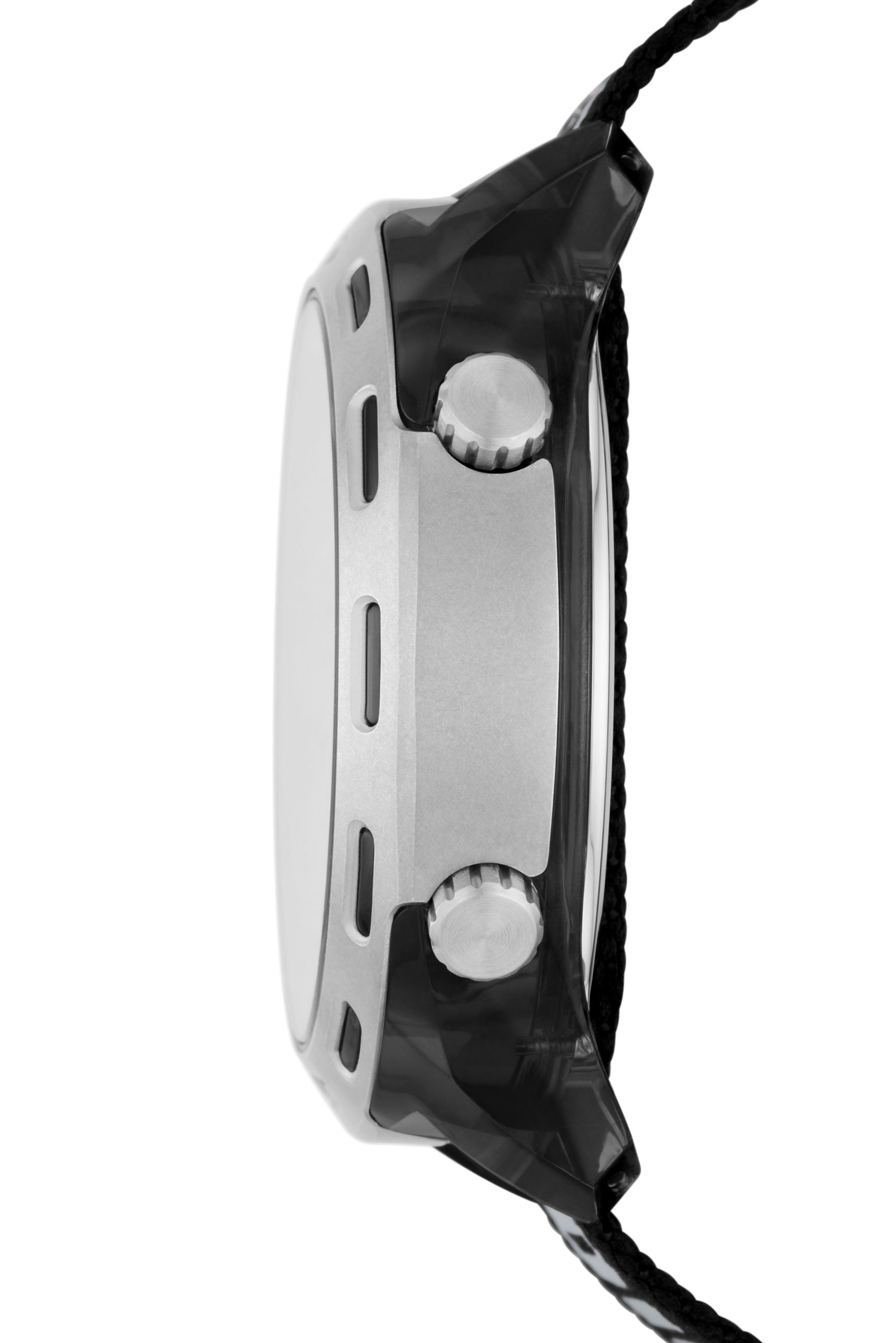 DZ1984 Man: Crusher digital black fabric watch | Diesel