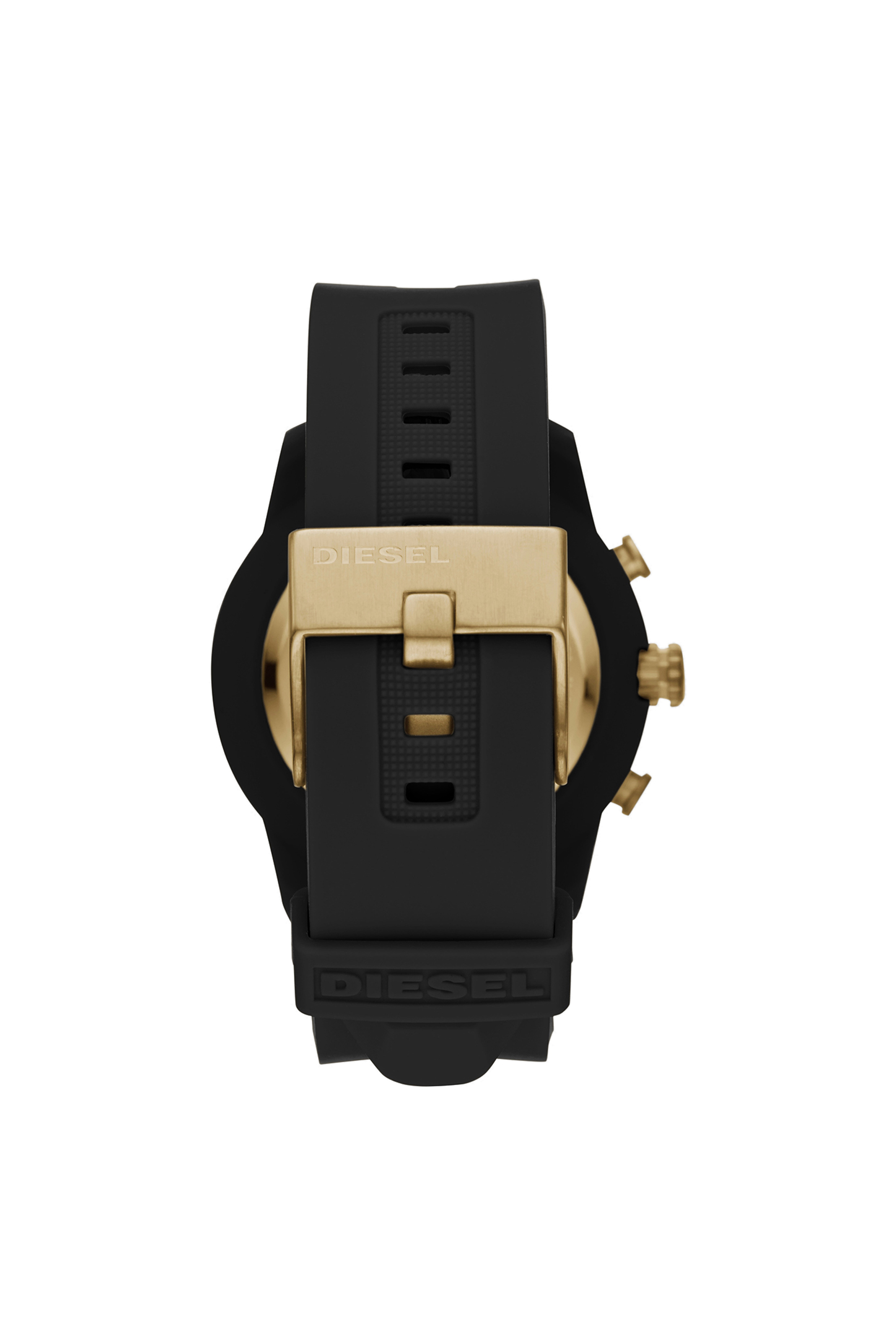 DT1014 Man: Armbar Hybrid black silicone smartwatch, 44 mm | Diesel