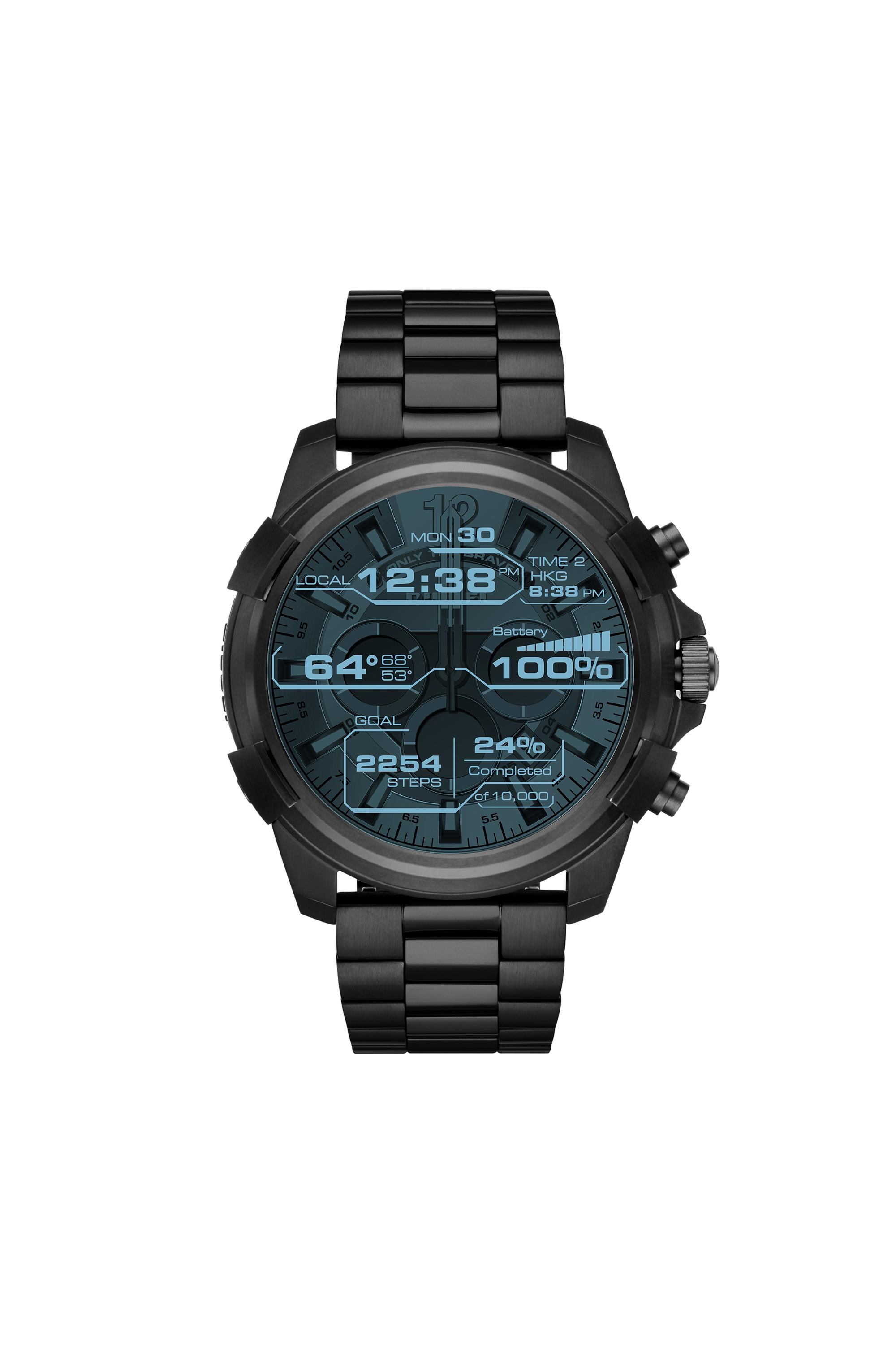 Diesel - DT2007, Montre connectée noire avec écran tactile, 48 mm Homme in Noir - 1