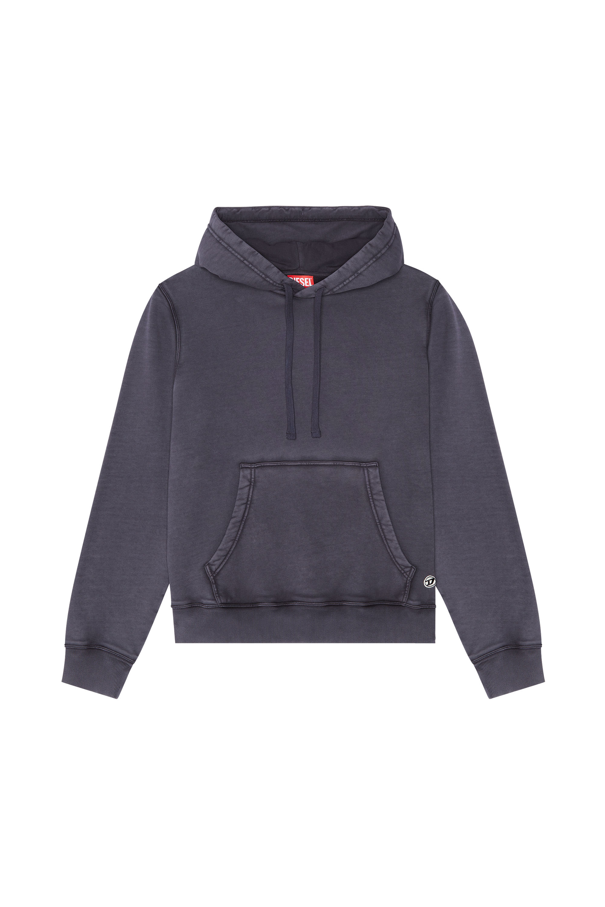 Diesel - S-GINN-HOOD-DOV-PE, Man's Treated hoodie in Blue - 2