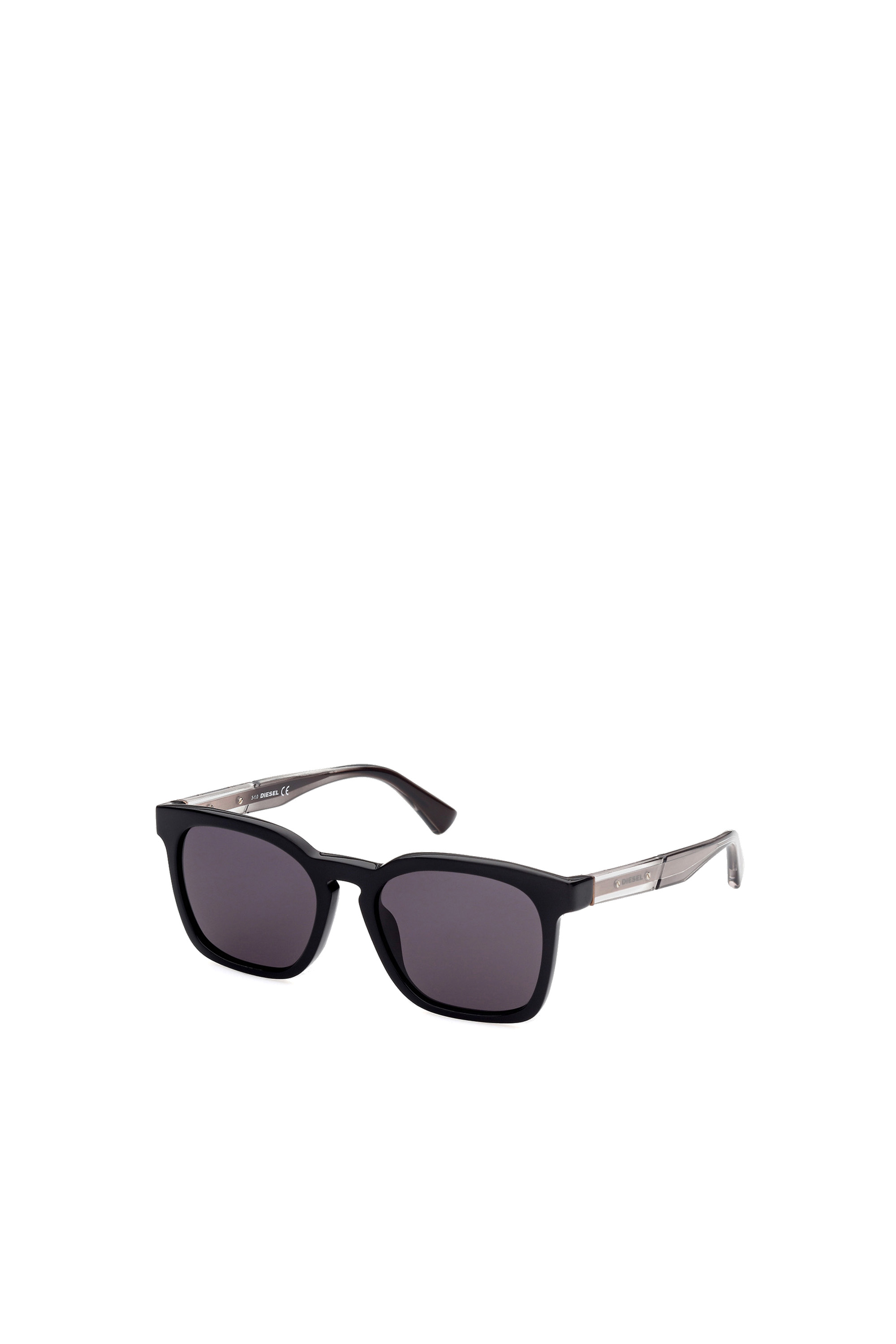 Diesel - DL0342, Unisex's Sunglasses with squared proportions frame in Black - 2