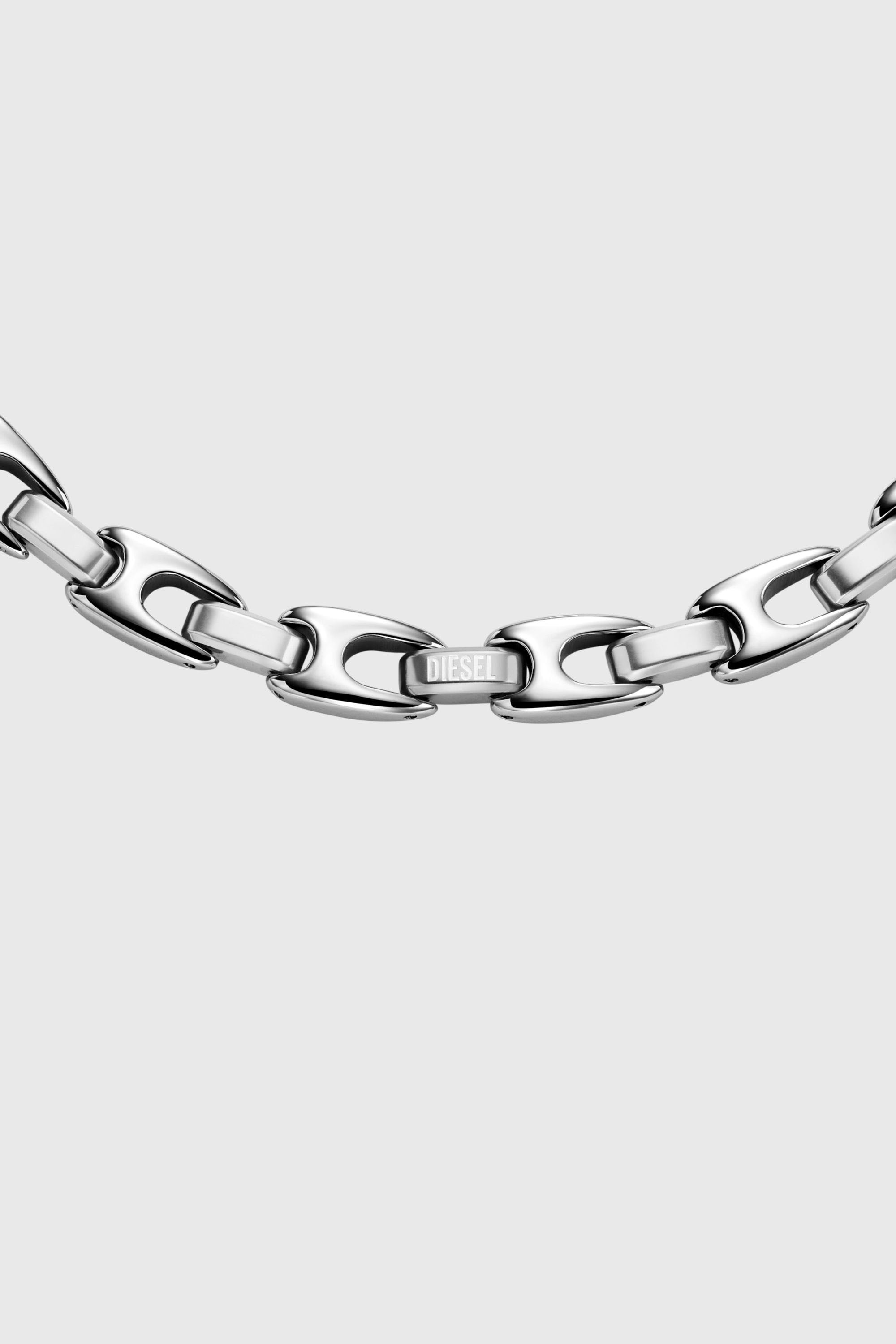 Diesel - DX1650040 JEWELLERY, Unisex's Stainless steel chain necklace in Silver - 2