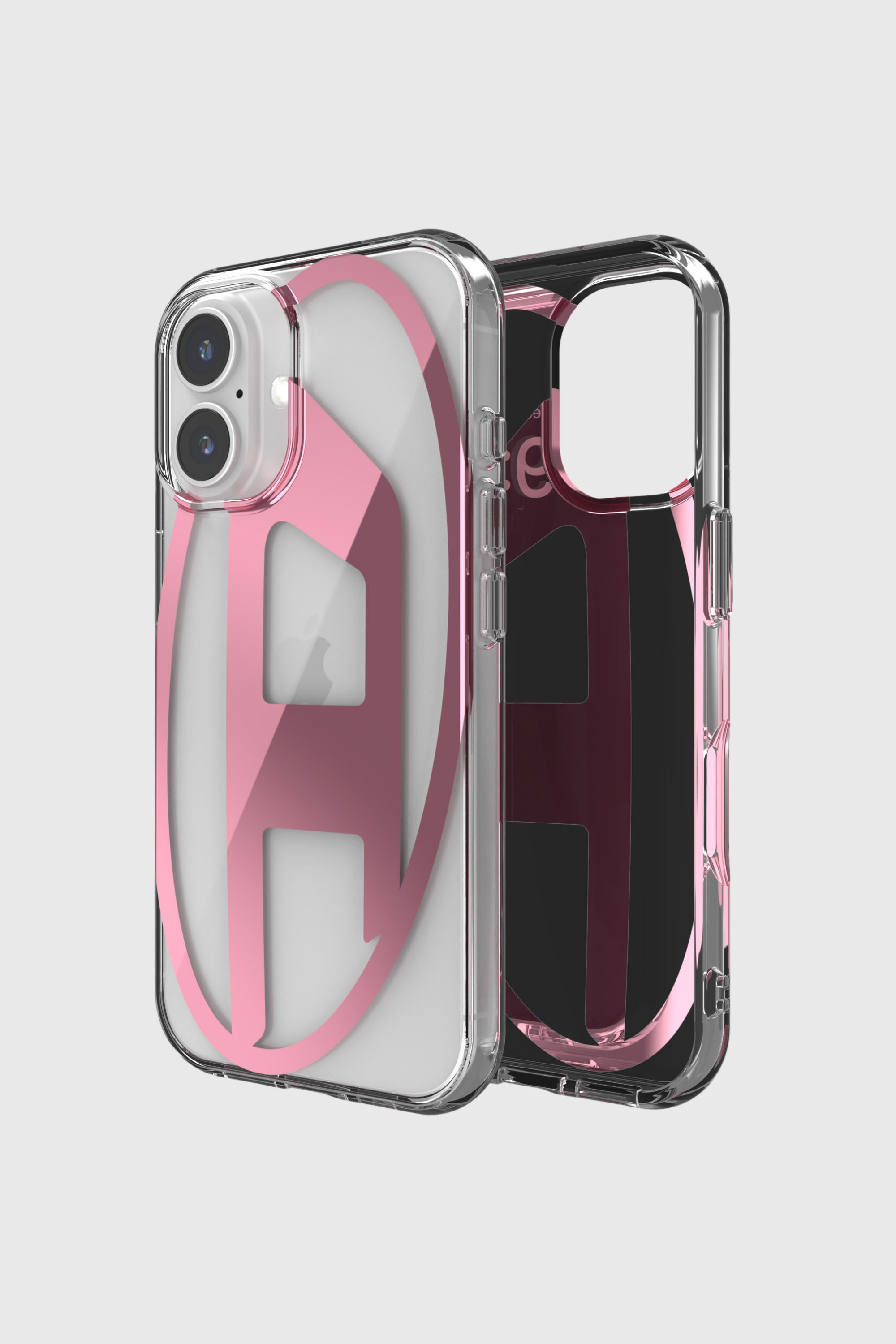 Diesel - 60143 AOP CASE, Unisex's Oval D Mirror Case for iP 16 in Pink - 1