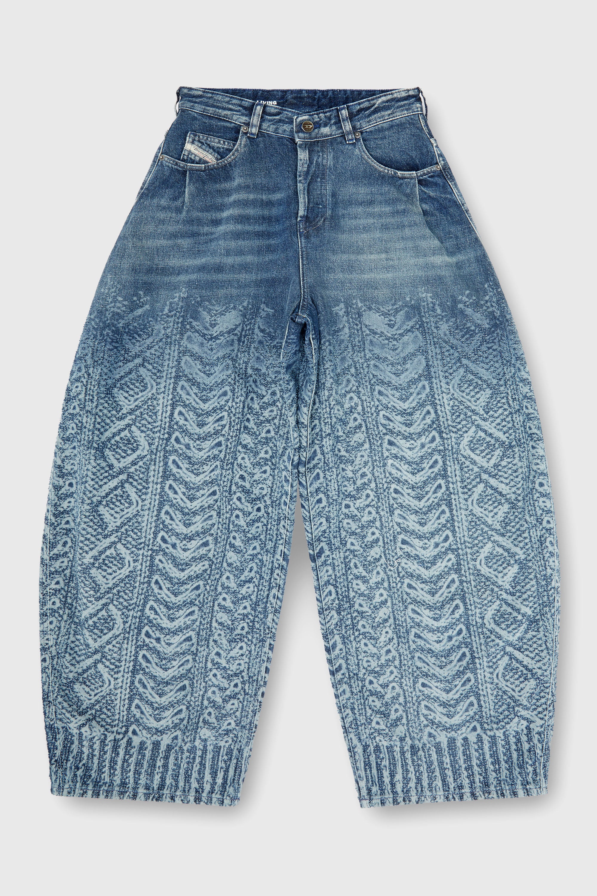 Diesel - Woman's Relaxed Jeans 1987 D-Khelz 007EV, Dark Blue - 1