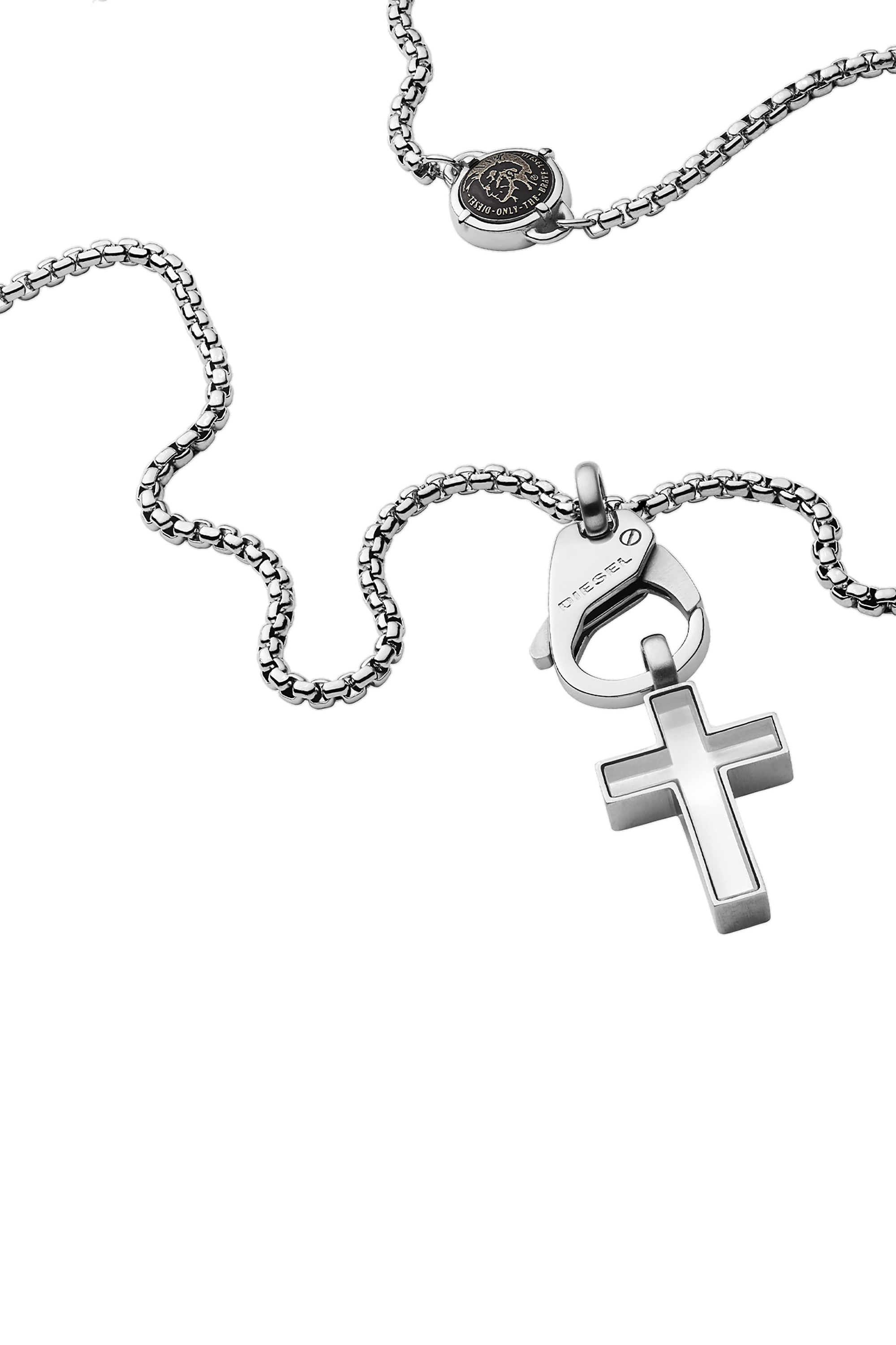 Stainless steel cross pendant necklace
