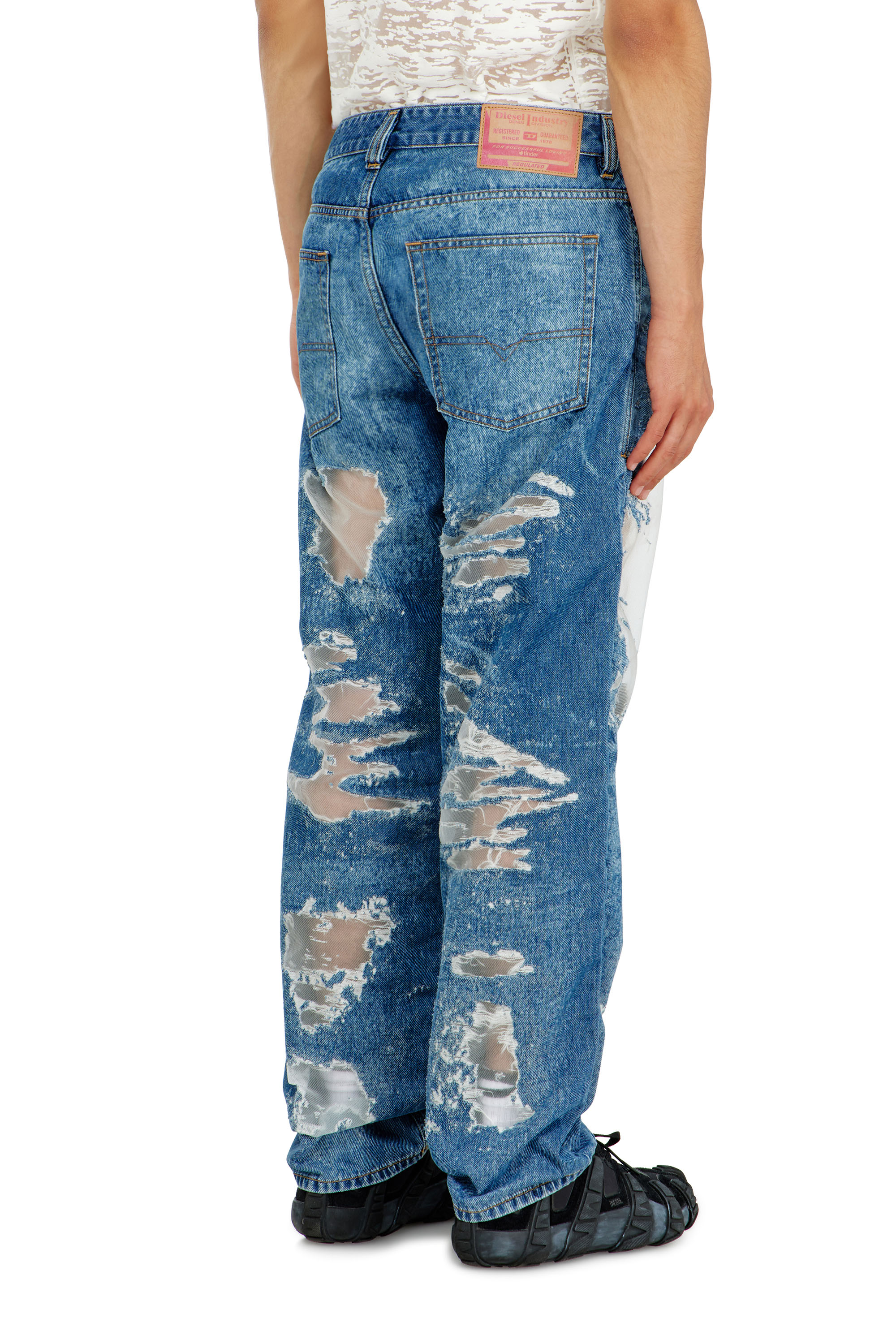 Diesel - Regular Jeans 2024 D-Macs 068ZH Homme, Bleu moyen - Image 3