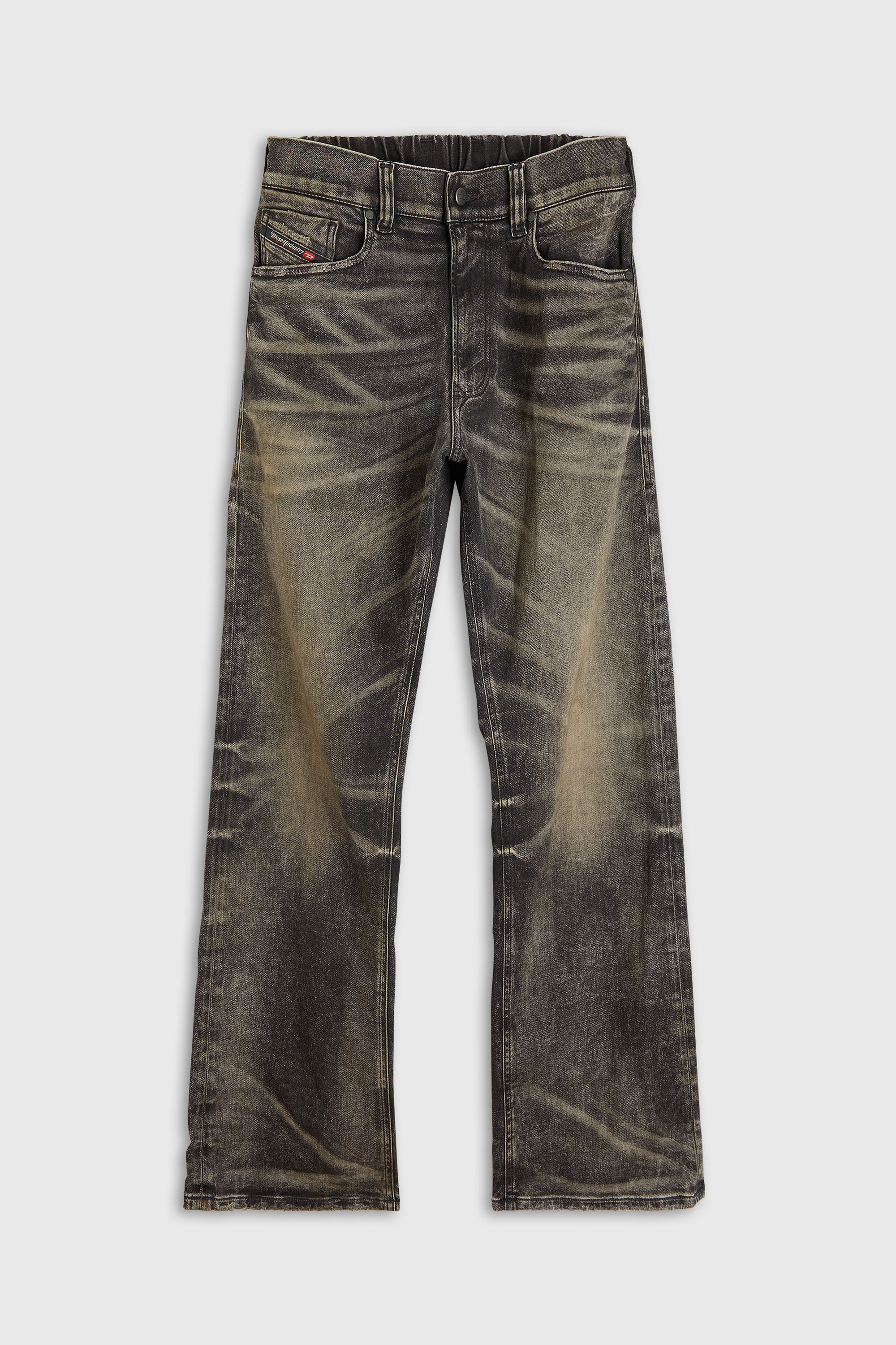 Diesel - Relaxed 2080 D-Reel Joggjeans&reg; 09R21 Homme, Noir/Gris fonc&eacute; - Image 4